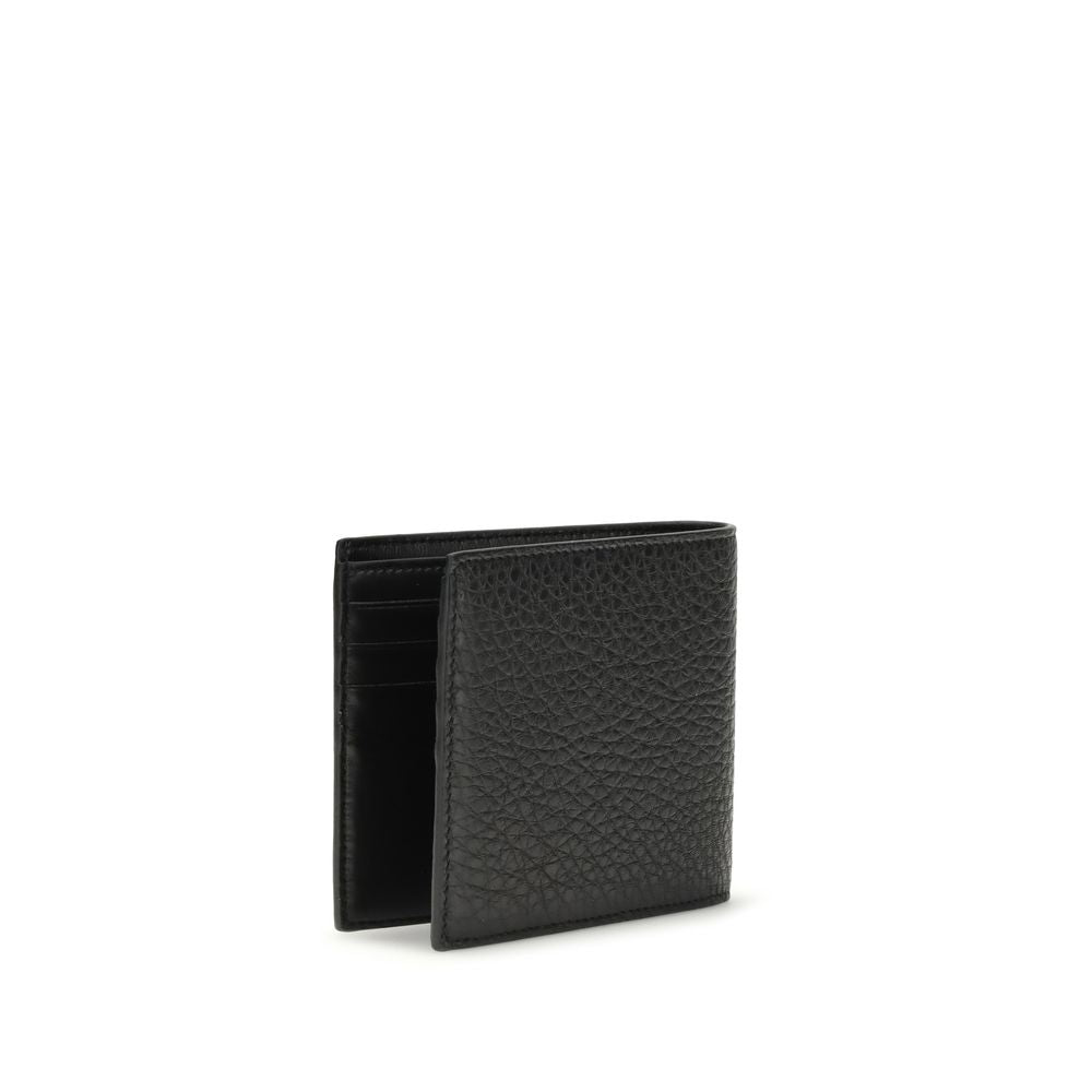 Black Calf Leather Bos Taurus Wallet - ventzia