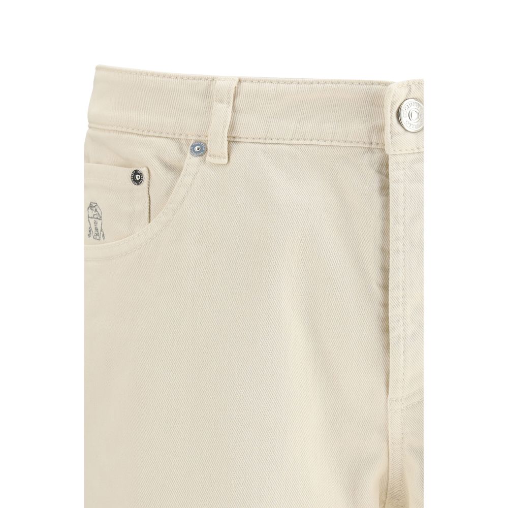 White Cotton High-Waisted Jean - ventzia