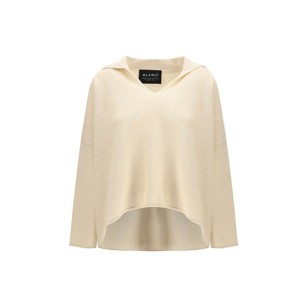 Beige Cashmere Sweater - ventzia