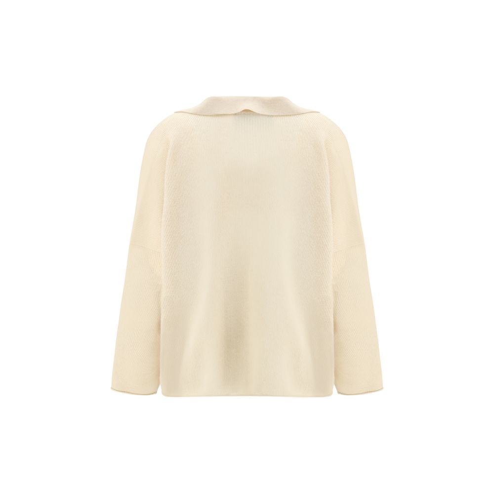 Beige Cashmere Sweater - ventzia