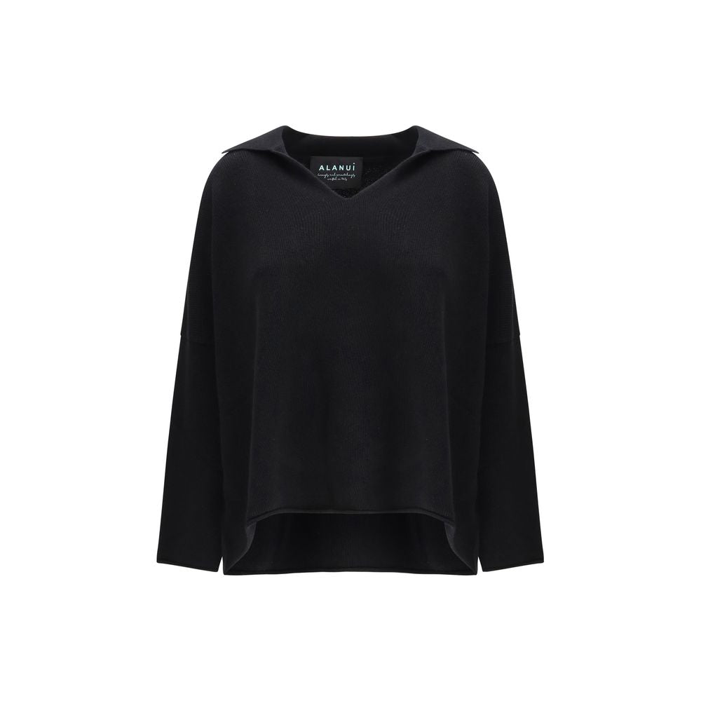 Black Cashmere Sweatshirt - ventzia