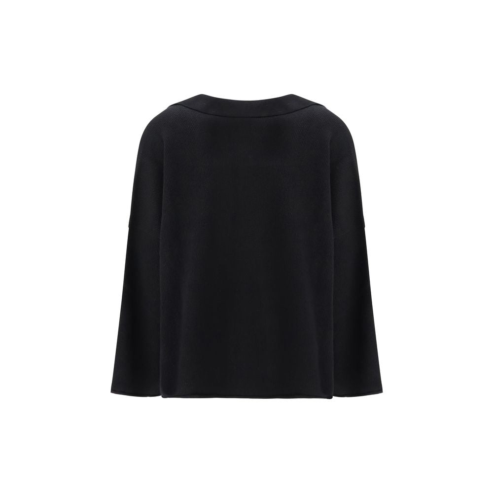 Black Cashmere Sweatshirt - ventzia