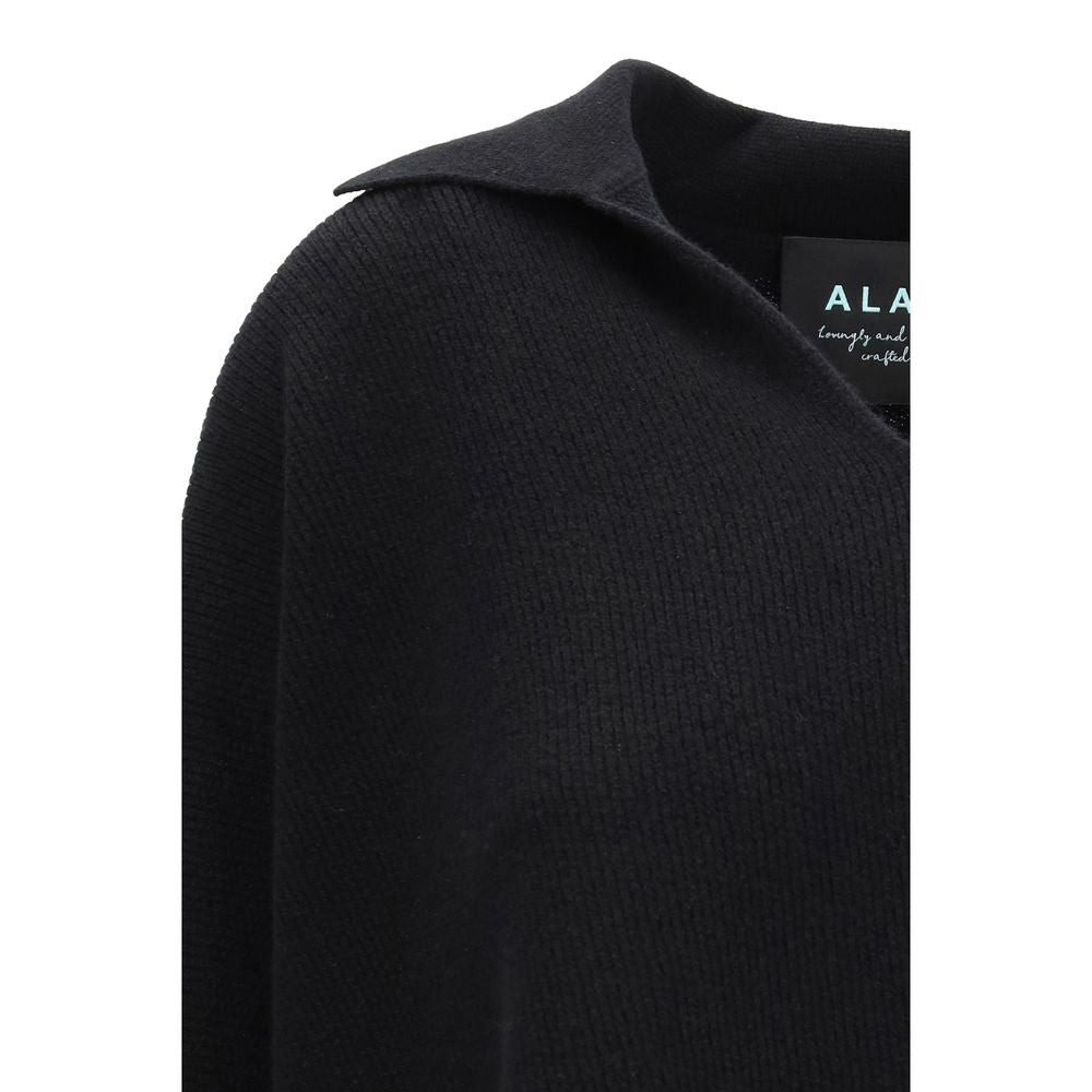 Black Cashmere Sweatshirt - ventzia