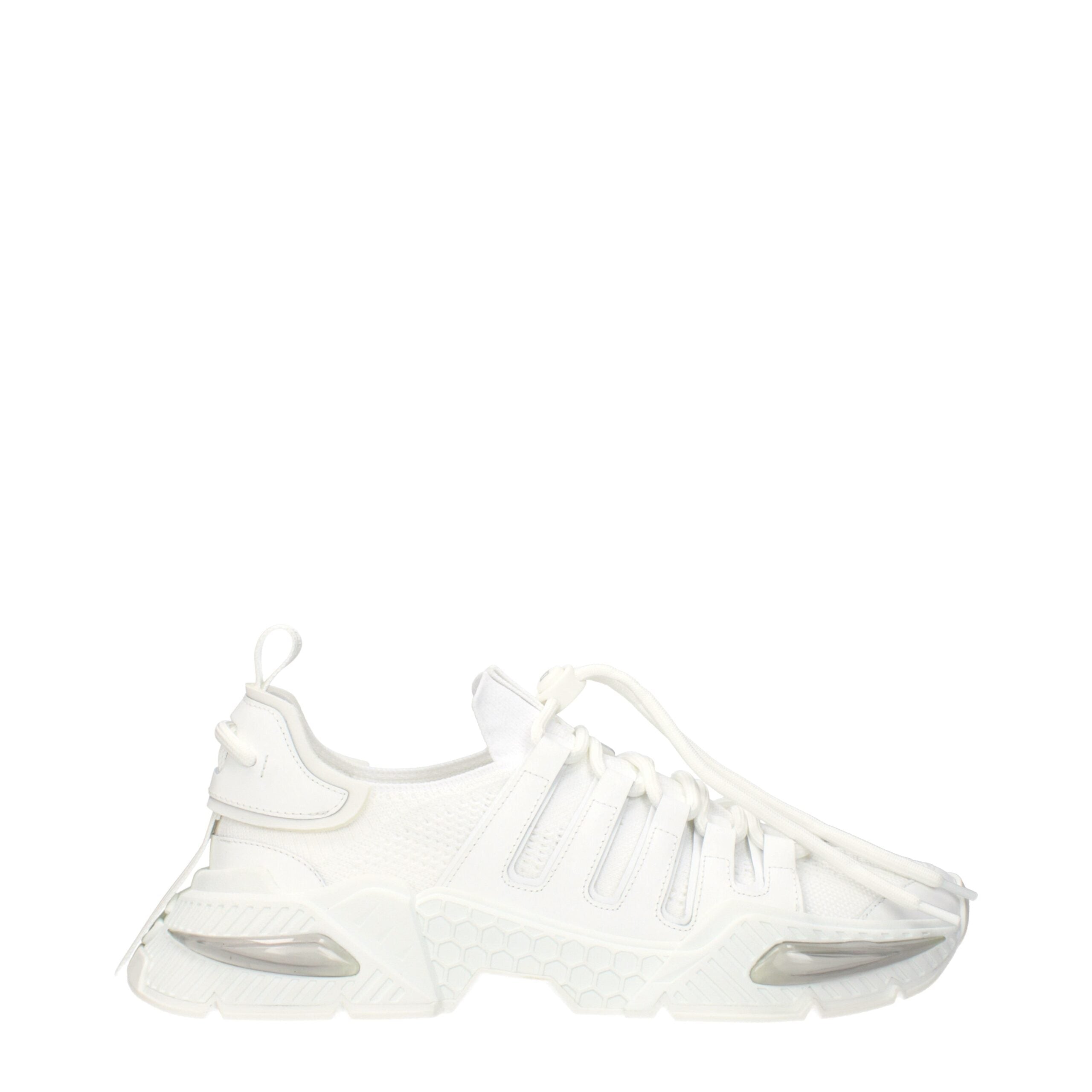 White Fabric Athletic Sneakers - ventzia