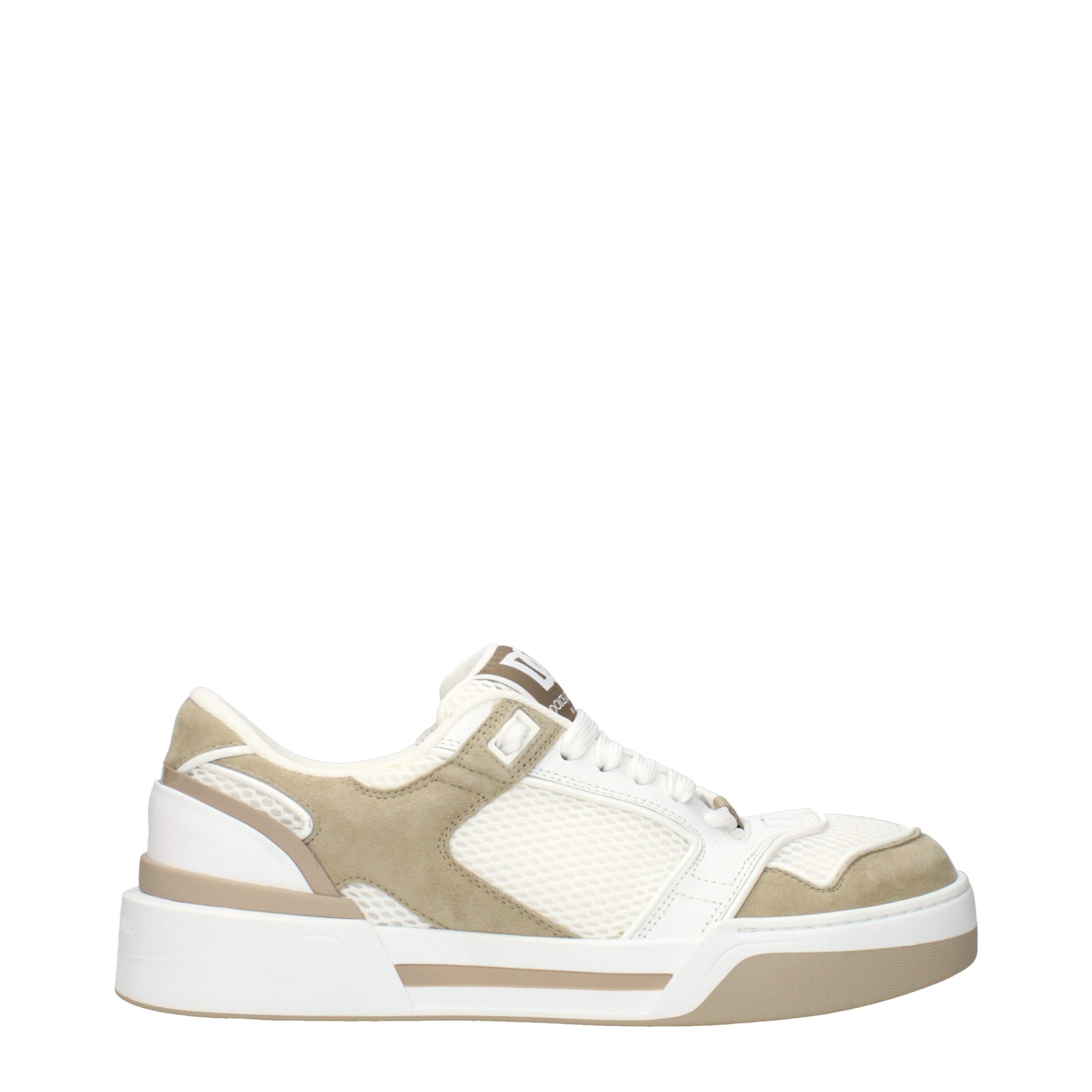 White Fabric Low Top Sneakers - ventzia