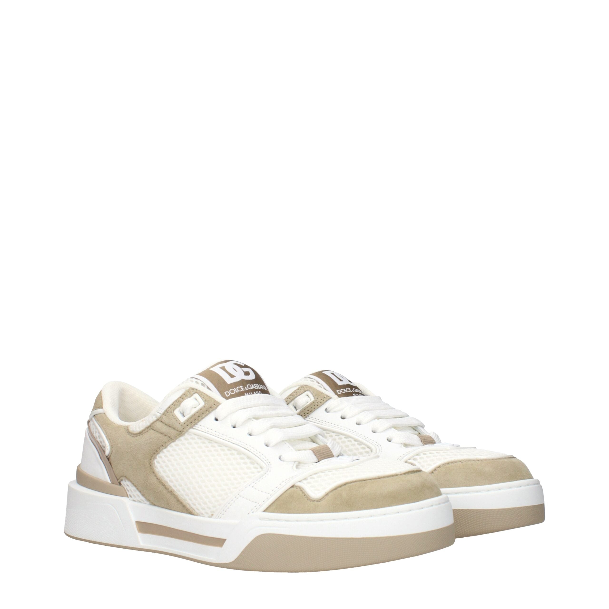 White Fabric Low Top Sneakers - ventzia