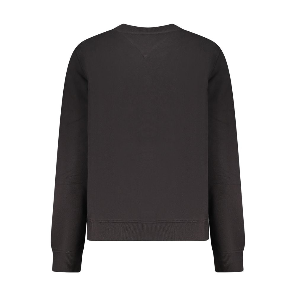 Black Cotton Women Sweatshirt - ventzia