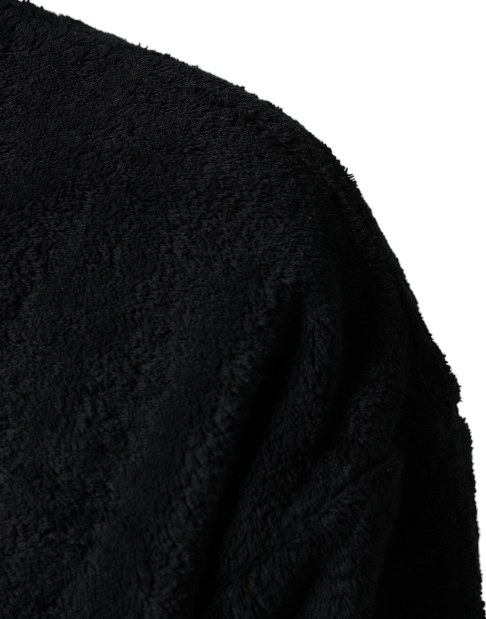 Black Cotton V-Neck Men Sweatshirt Sweater - ventzia