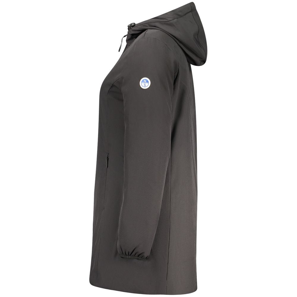 Black Polyester Women's Jacket - ventzia