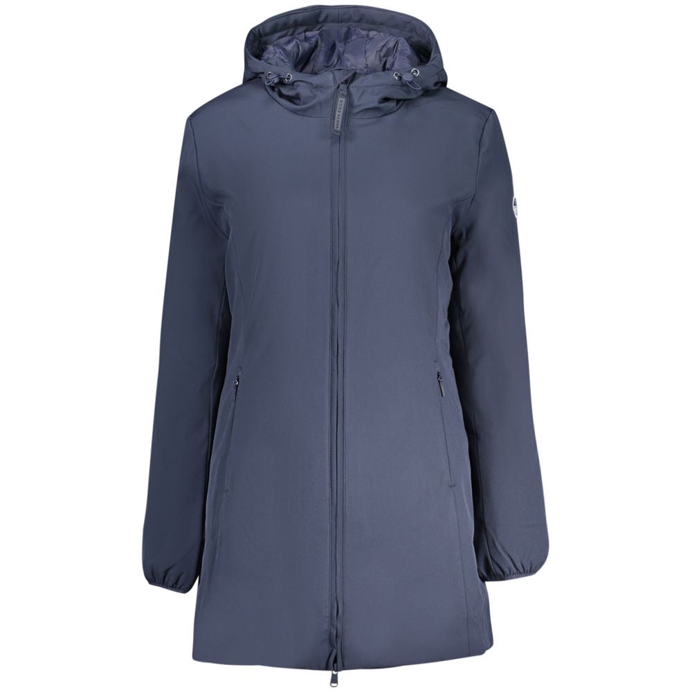 Blue Polyester Women's Jacket - ventzia