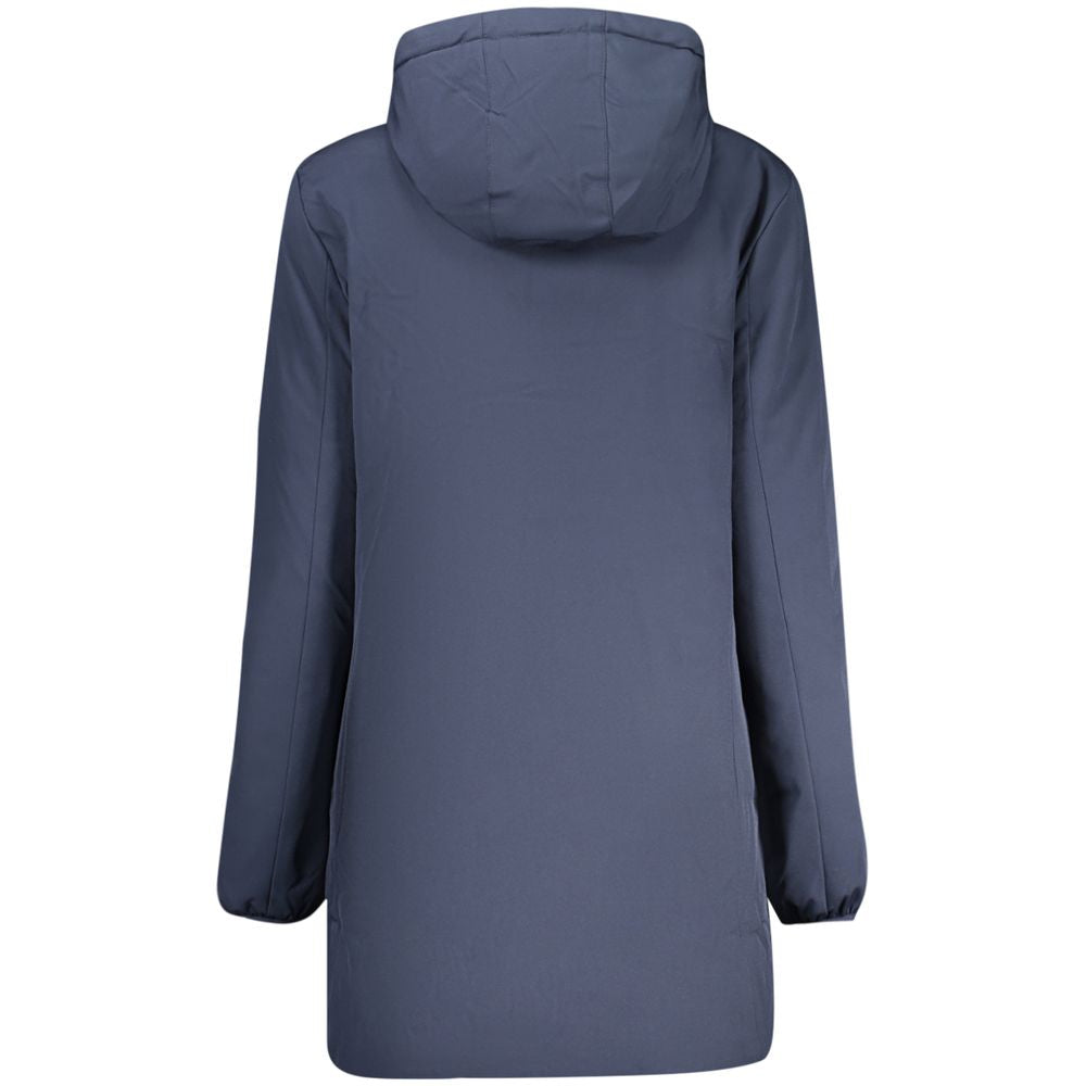 Blue Polyester Women's Jacket - ventzia