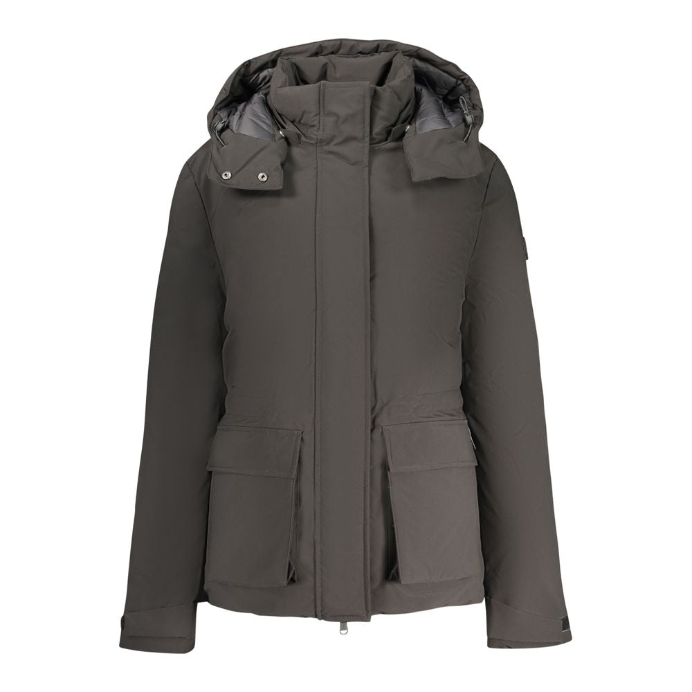 Black Polyester Women Jacket - ventzia