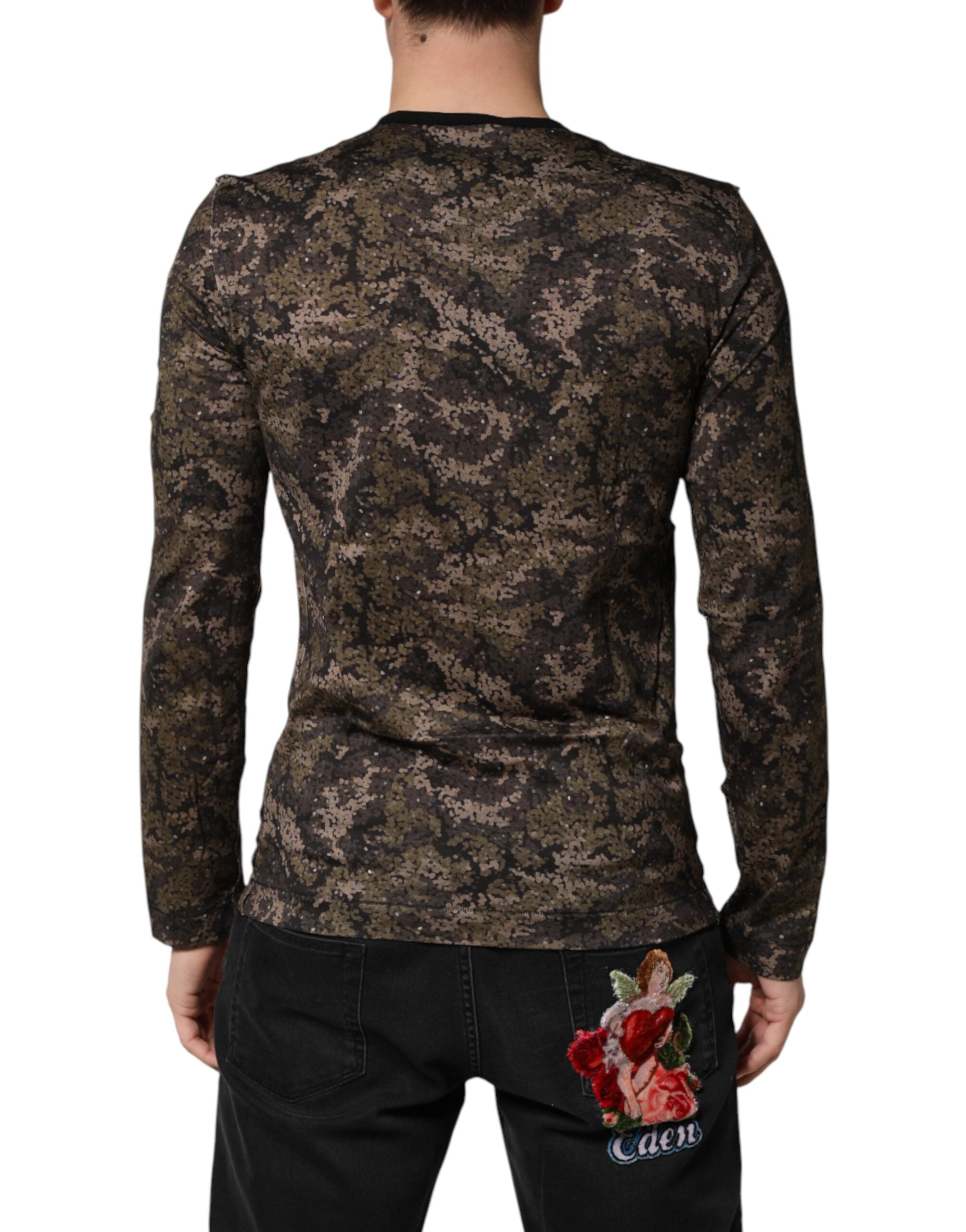 Multicolor Camouflage Long Sleeves T-shirt - ventzia