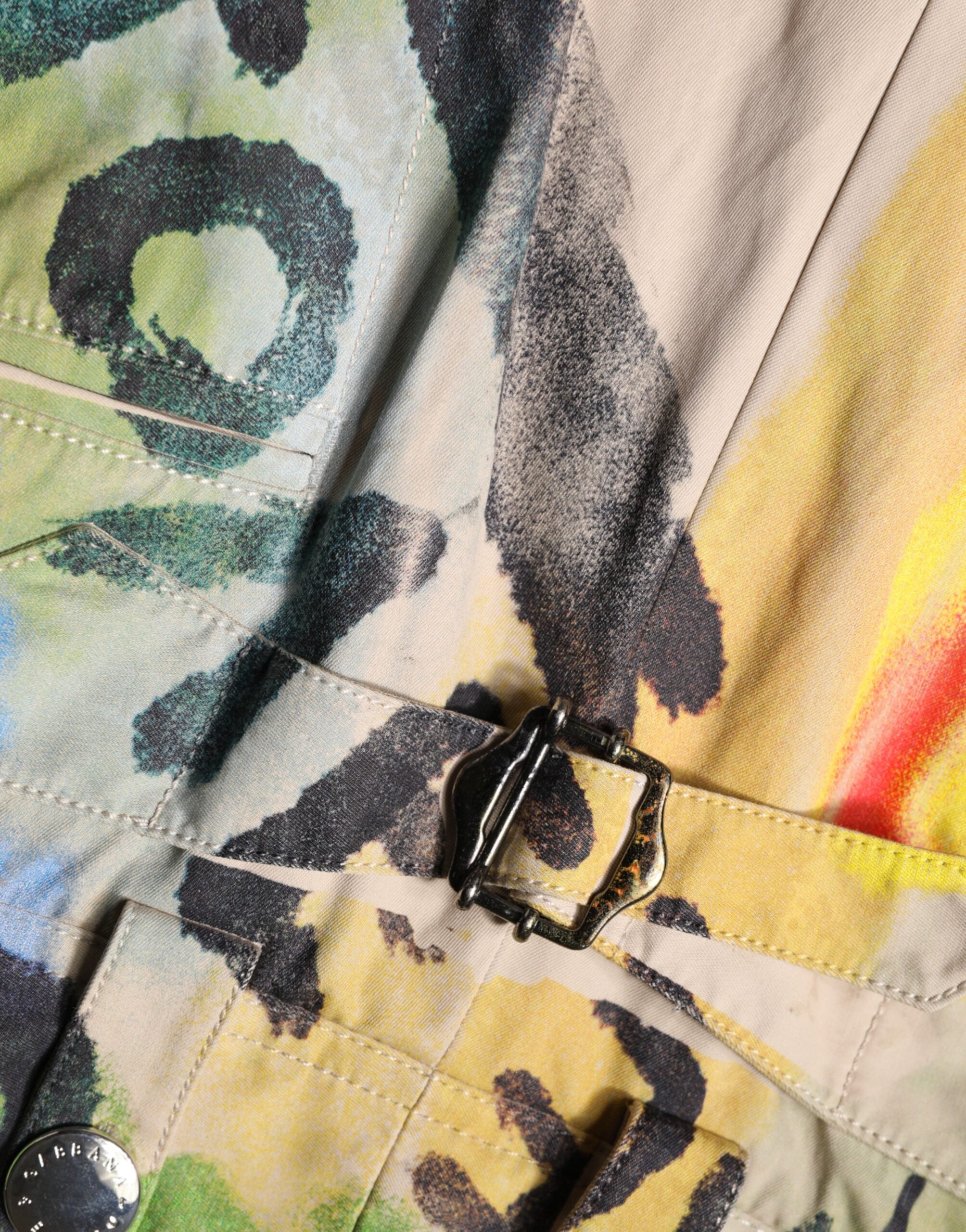 Multicolor Graffiti HighWaist Bermuda Shorts - ventzia
