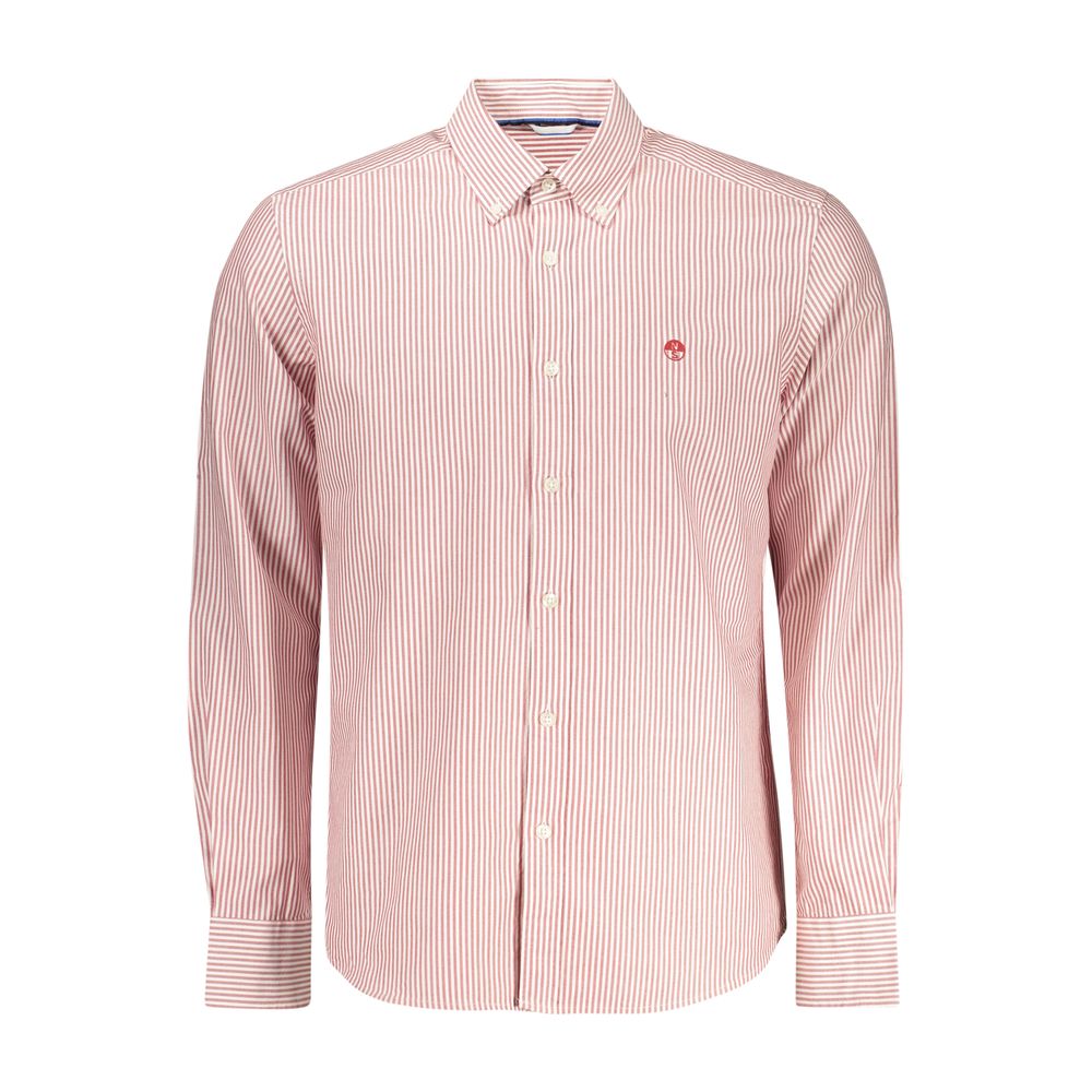 Red Cotton Men's Shirt - ventzia