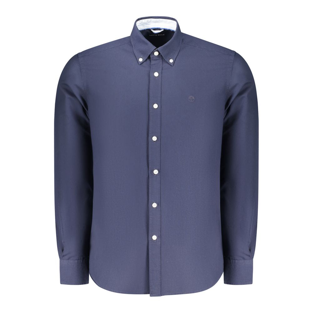 Blu Cotton Men Shirt - ventzia