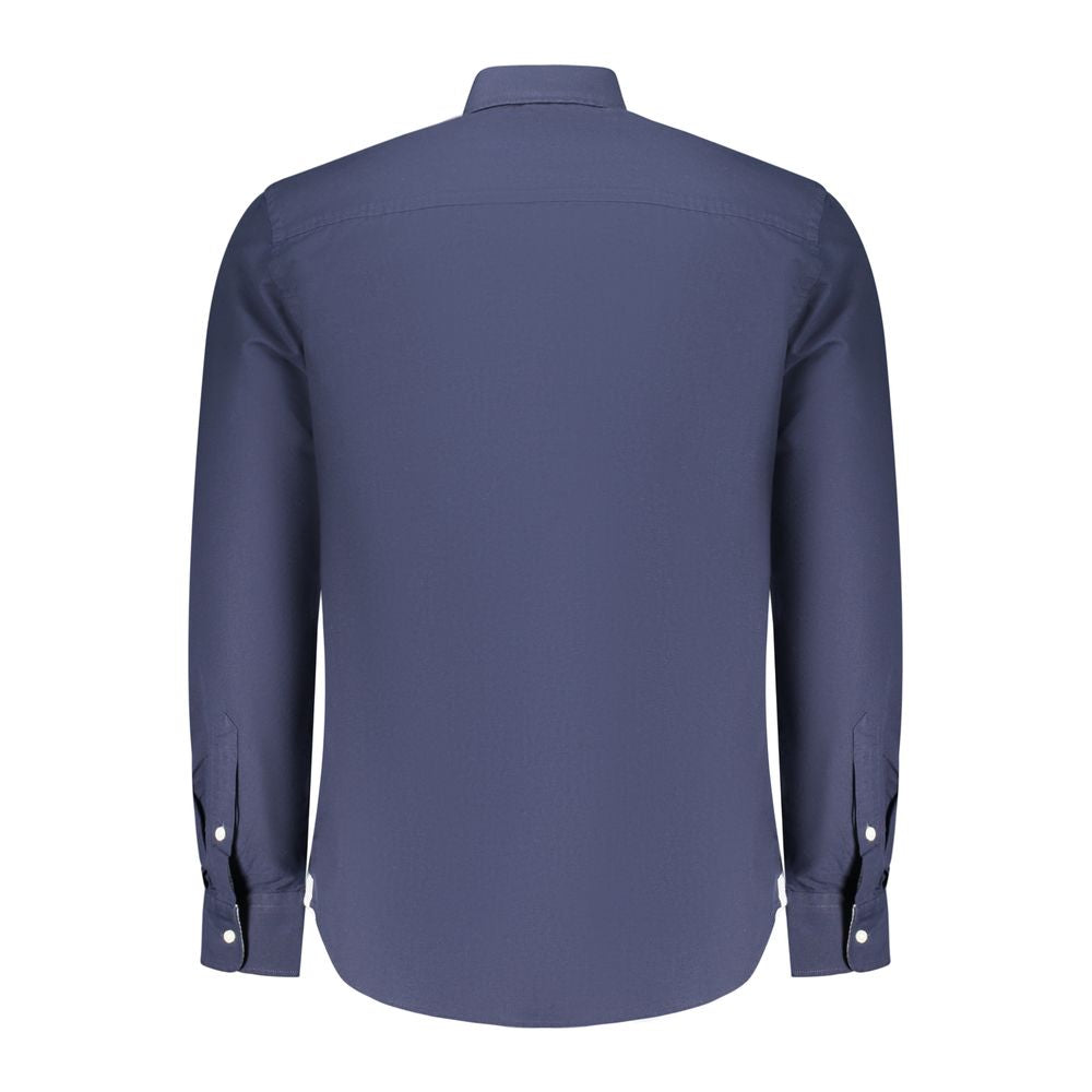 Blu Cotton Men Shirt - ventzia