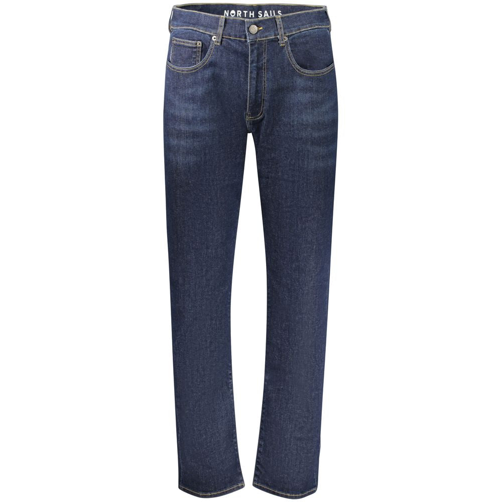 Blu Cotton Men Jeans - ventzia