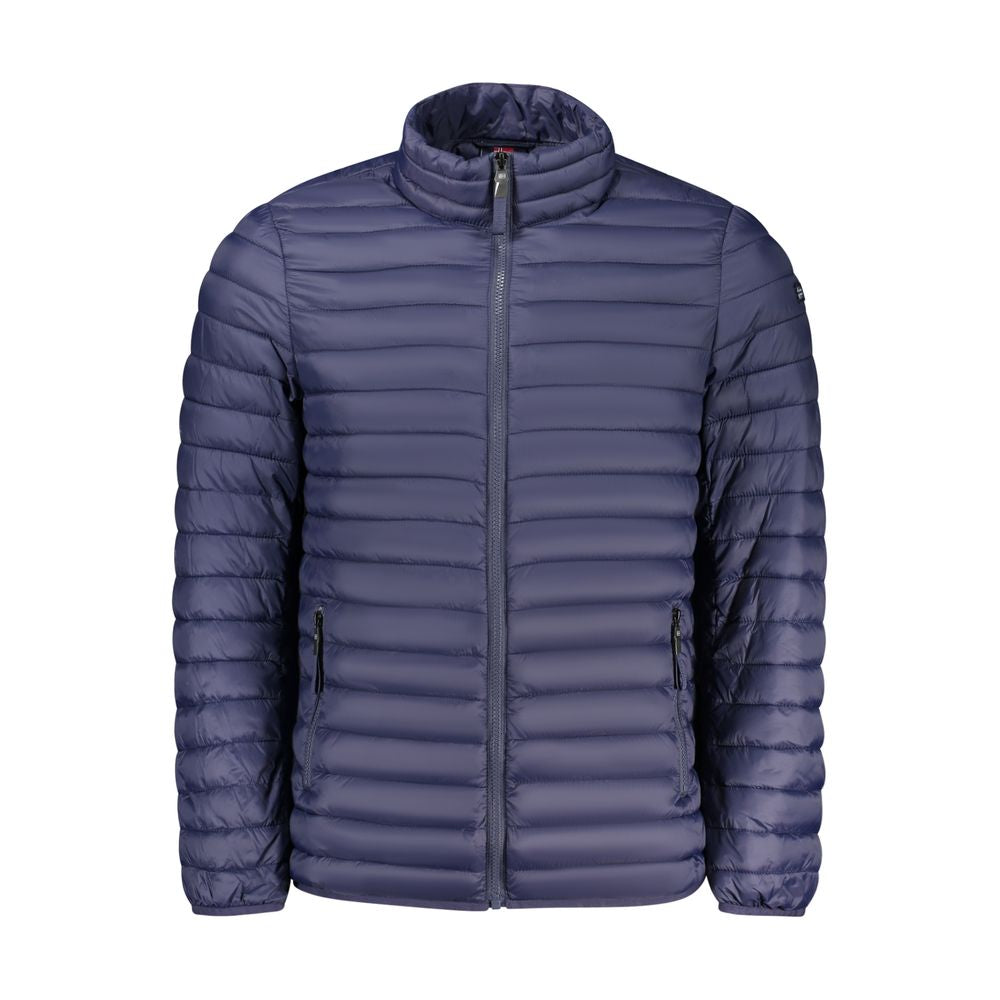 Blu Poliammide Men's Jacket - ventzia