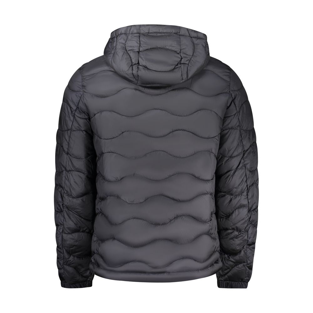 Black Poliammide Men's Jacket - ventzia