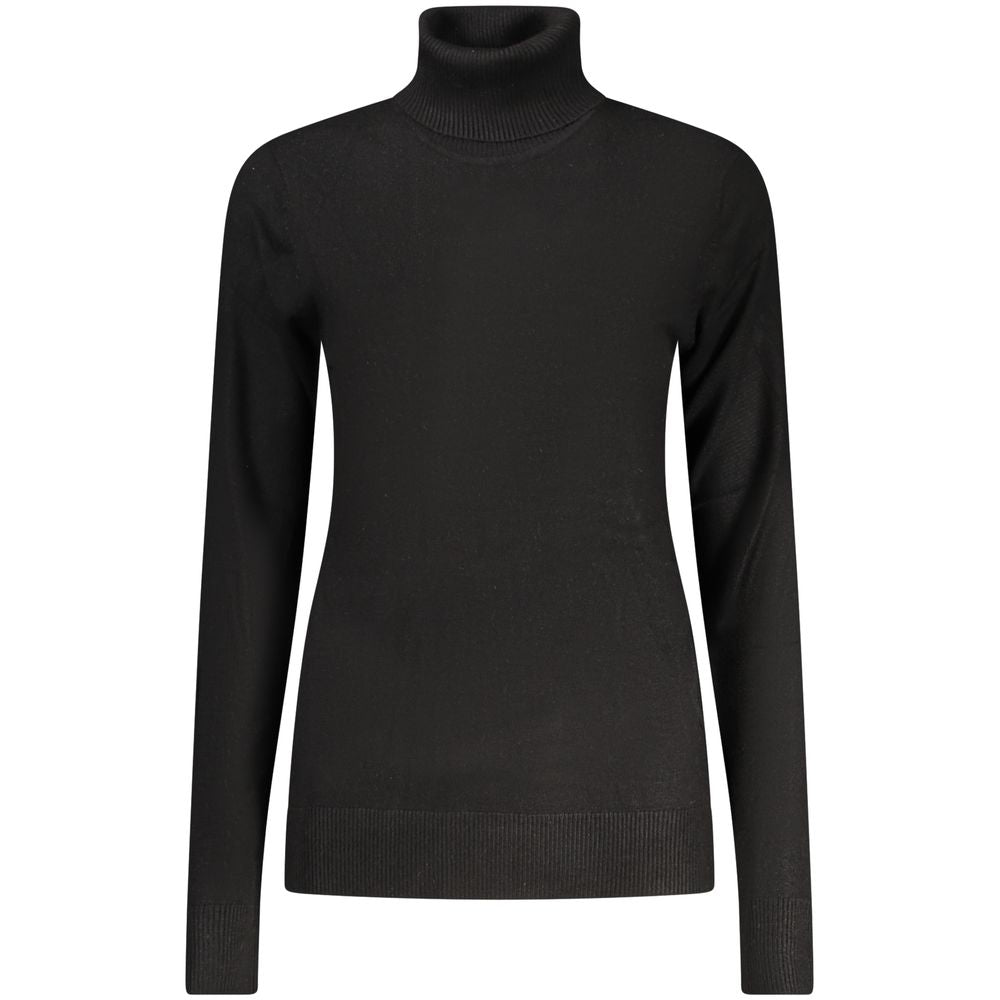 Black Viscose Women Sweater - ventzia