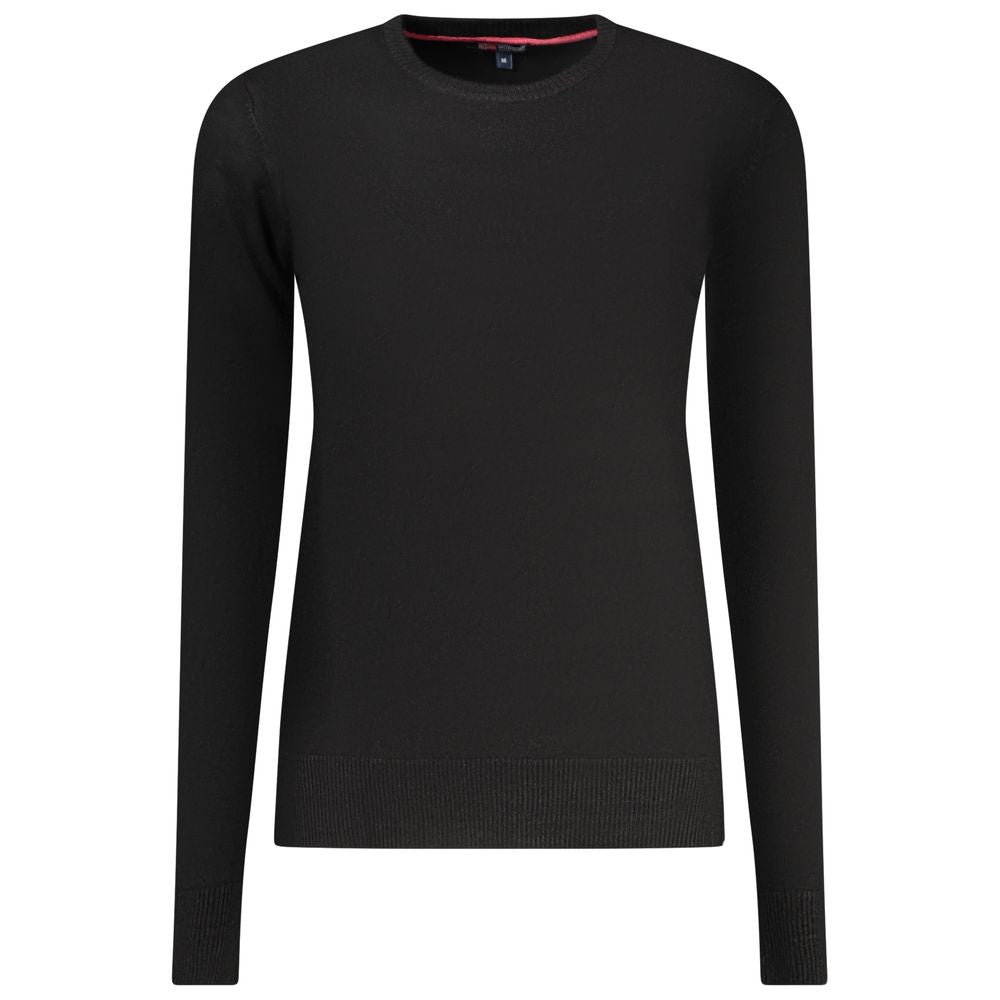 Black Viscose Women Sweater - ventzia