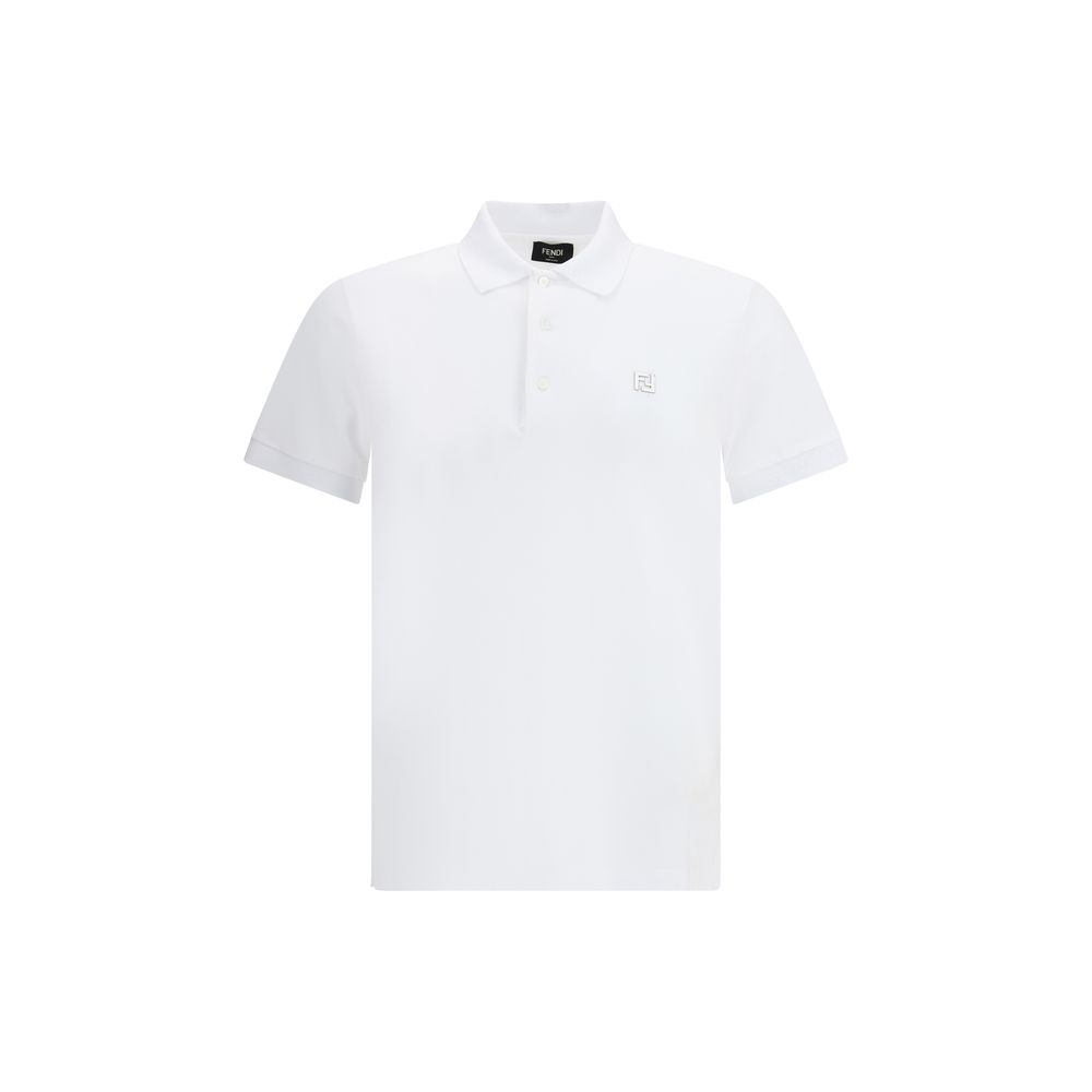 White Cotton Polo Shirt - ventzia