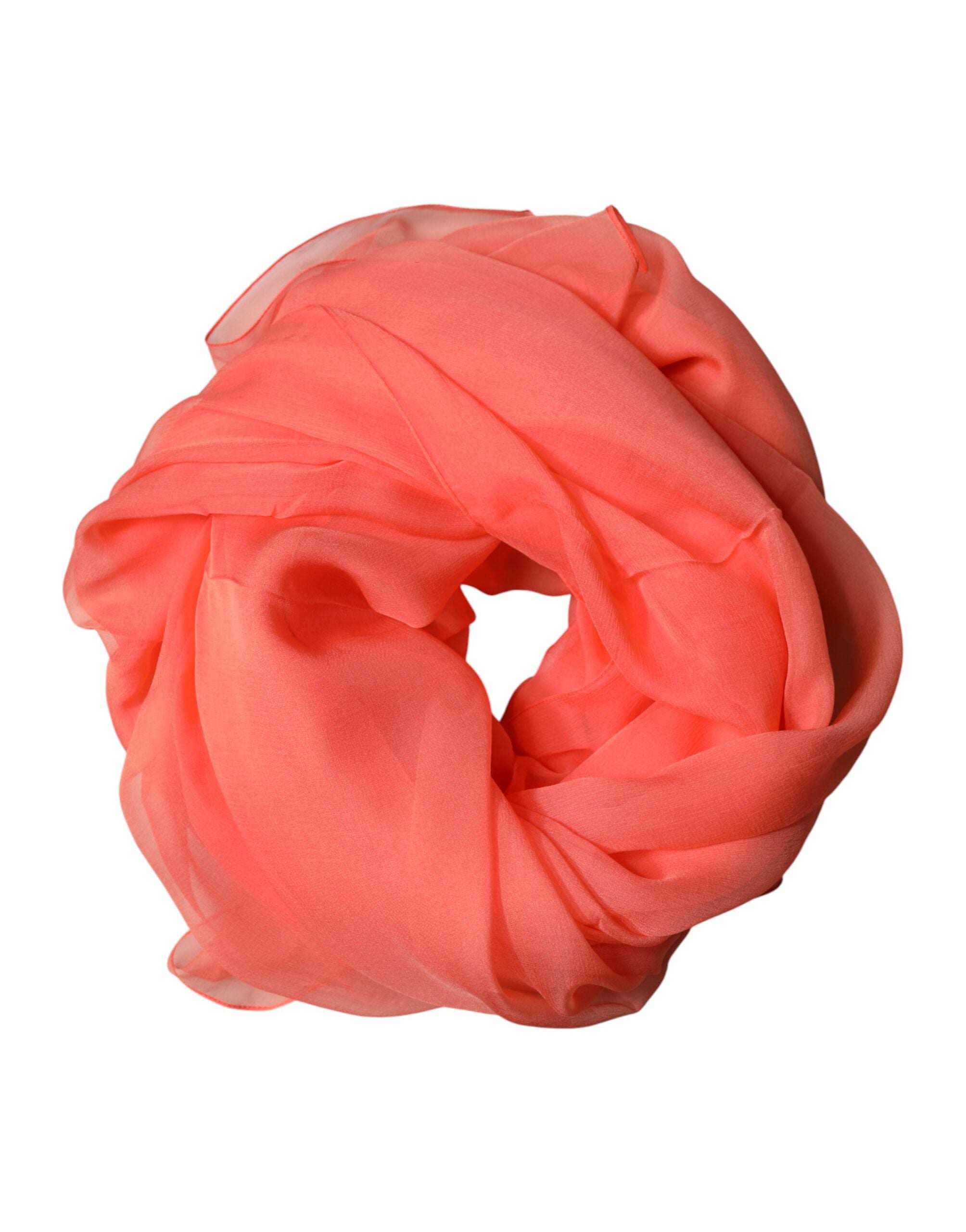 Orange Stole Silk Neck Wrap Shawl Men Scarf - ventzia
