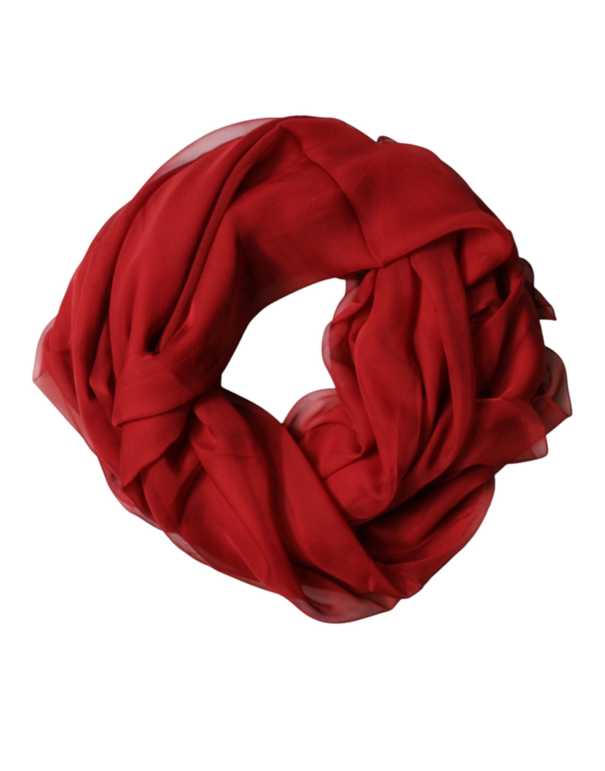 Red Stole Silk Neck Wrap Shawl Men Scarf - ventzia