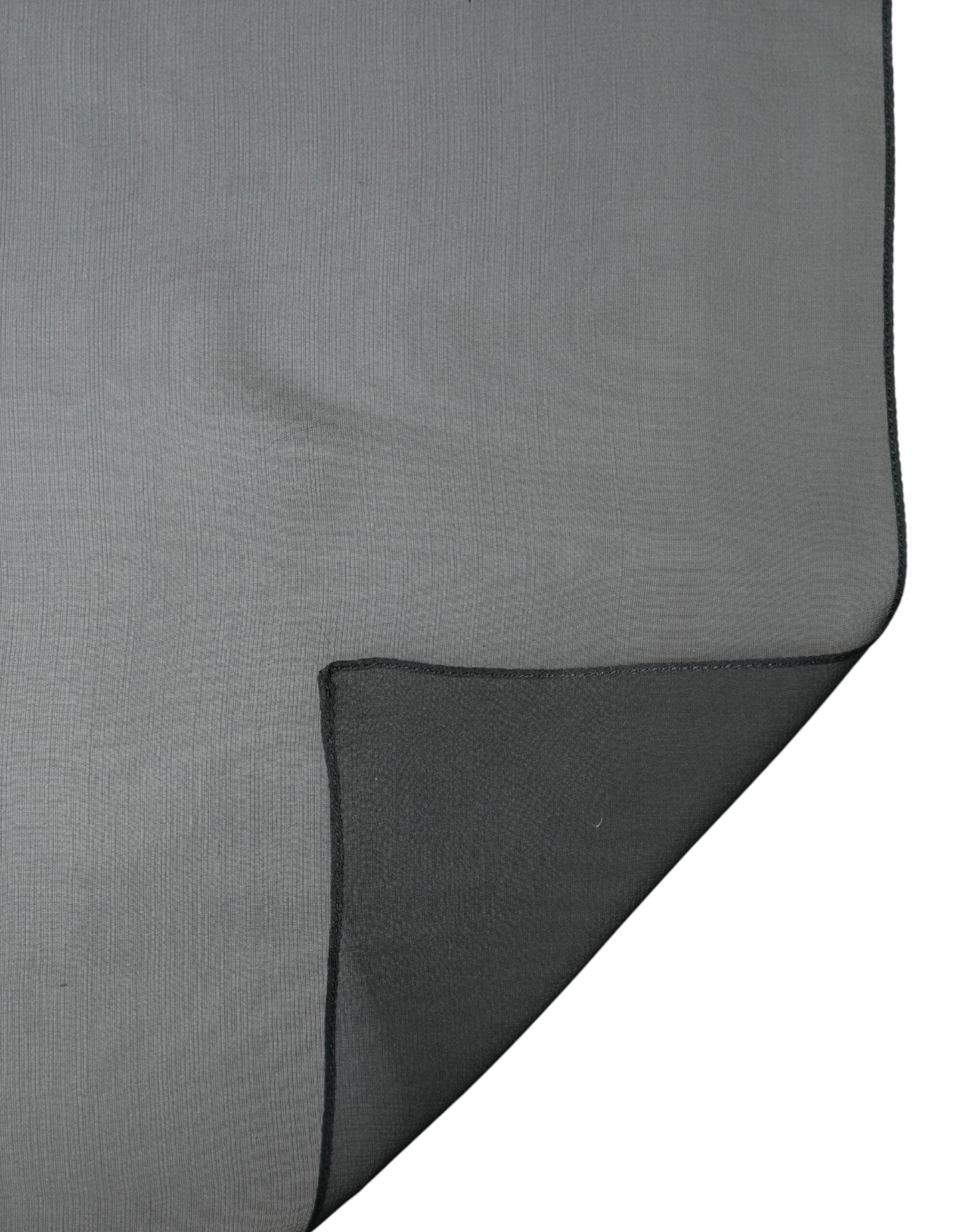 Dark Green Stole Silk Neck Wrap Shawl Scarf - ventzia