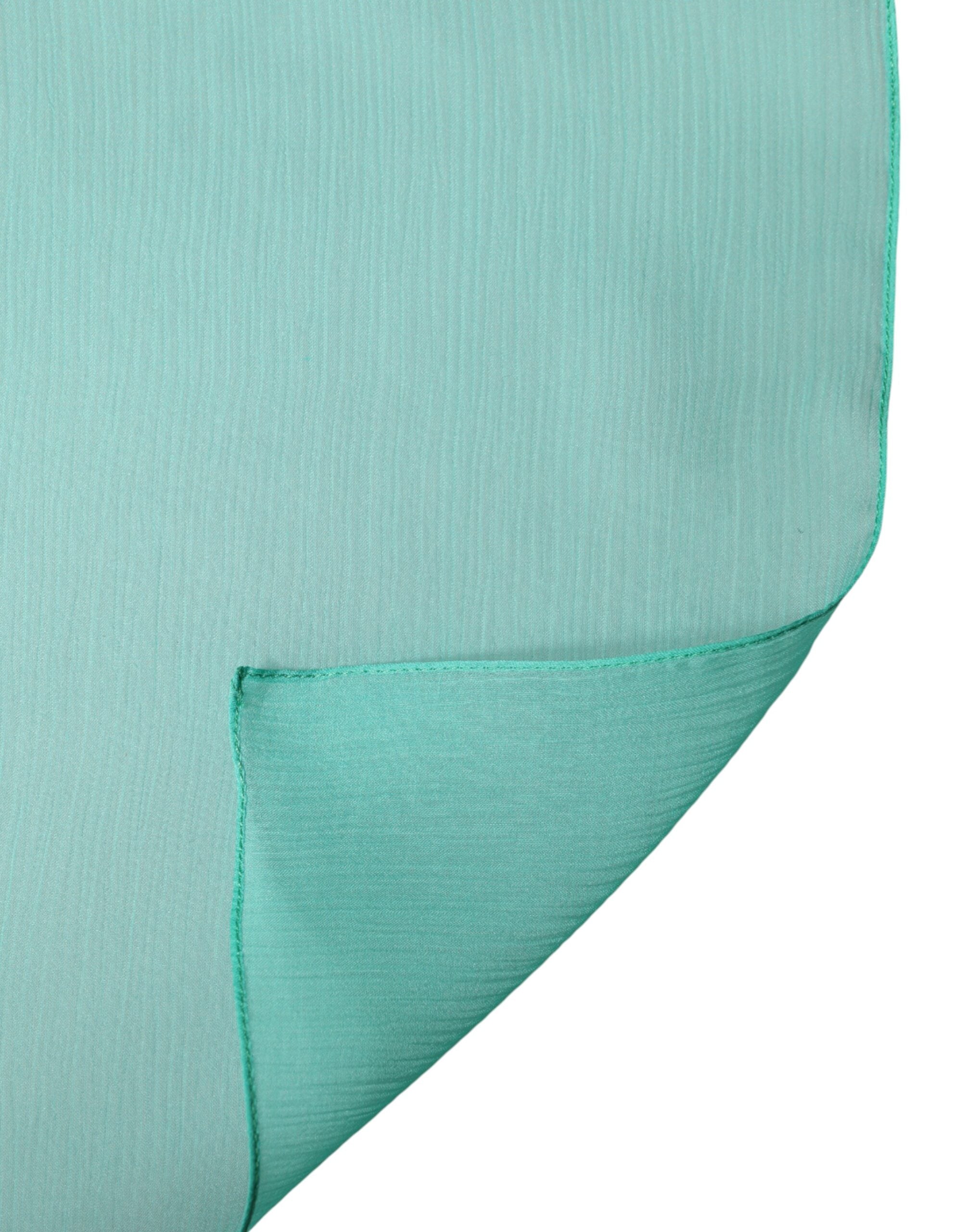 Teal Stole Silk Neck Wrap Shawl Men Scarf - ventzia