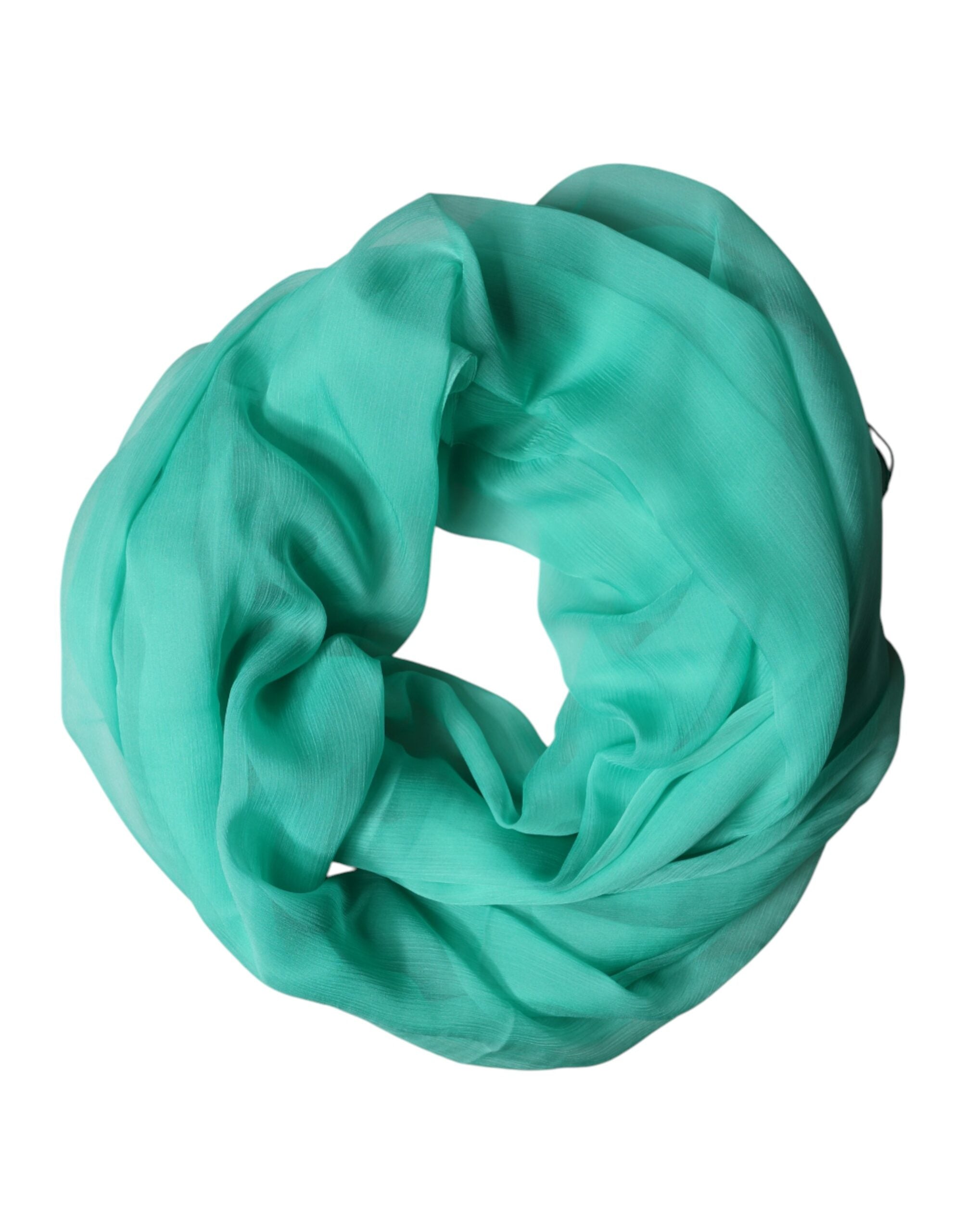 Teal Stole Silk Neck Wrap Shawl Men Scarf - ventzia