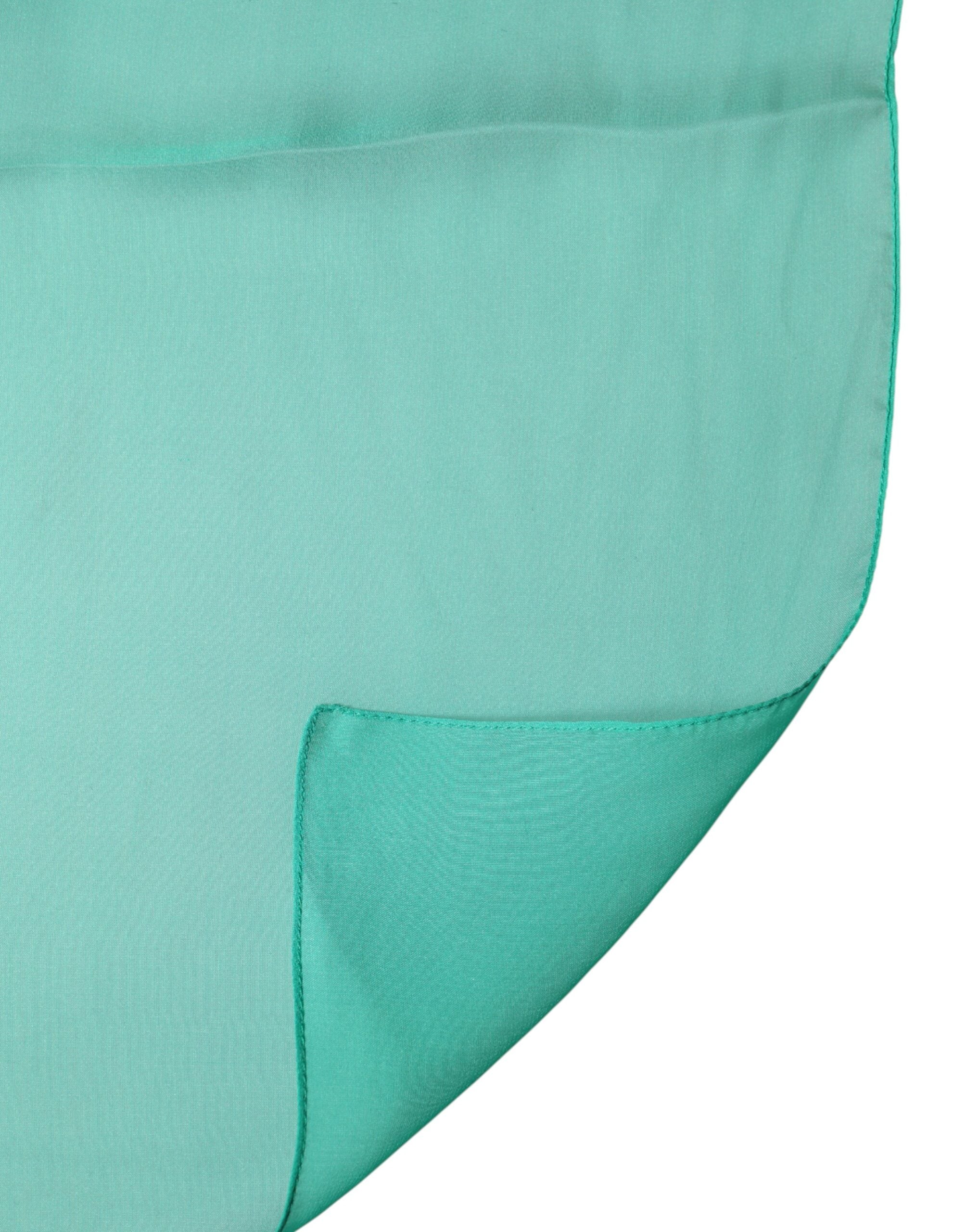 Green Stole Silk Neck Wrap Shawl Scarf - ventzia