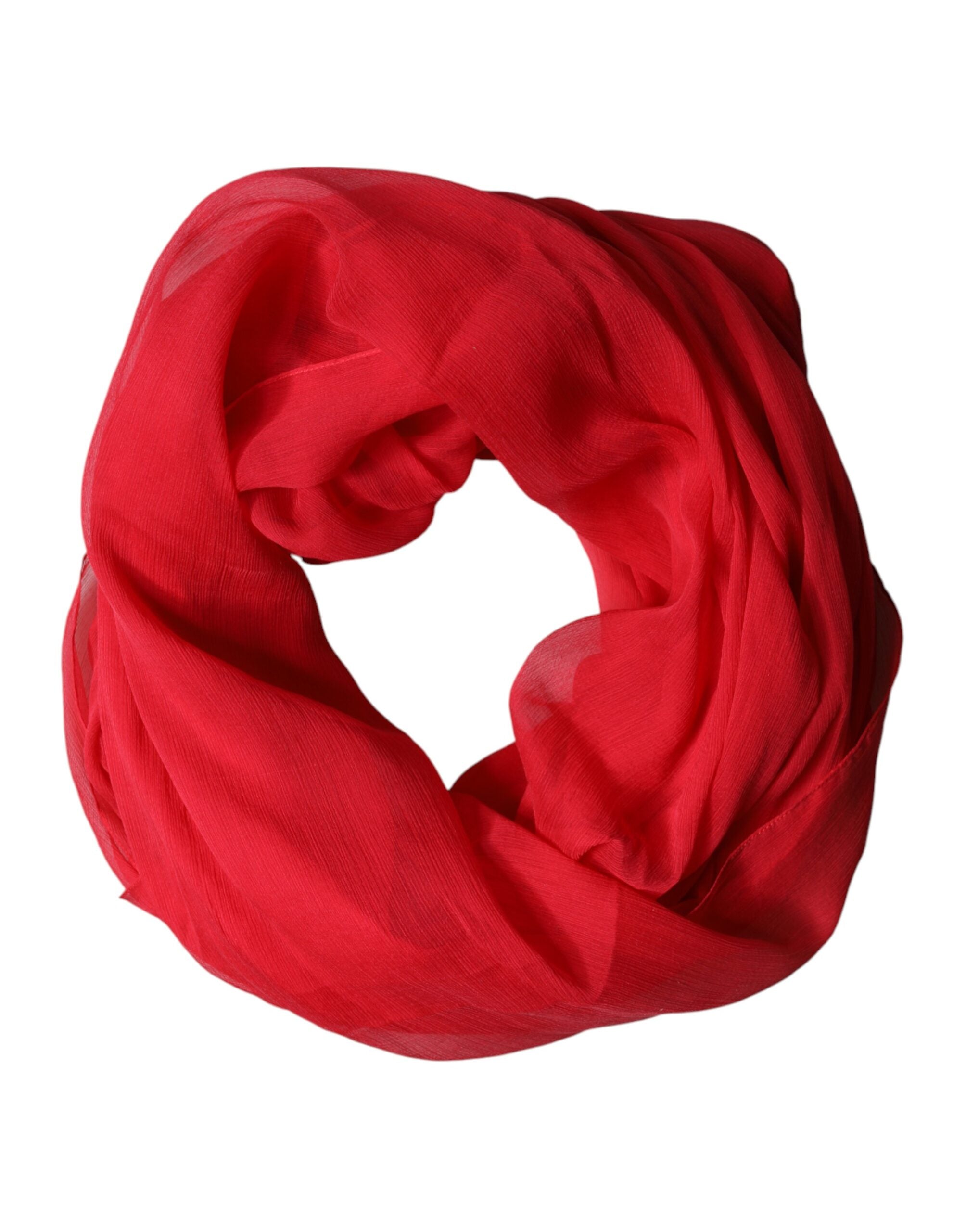 Red Stole Silk Neck Wrap Shawl Men Scarf - ventzia