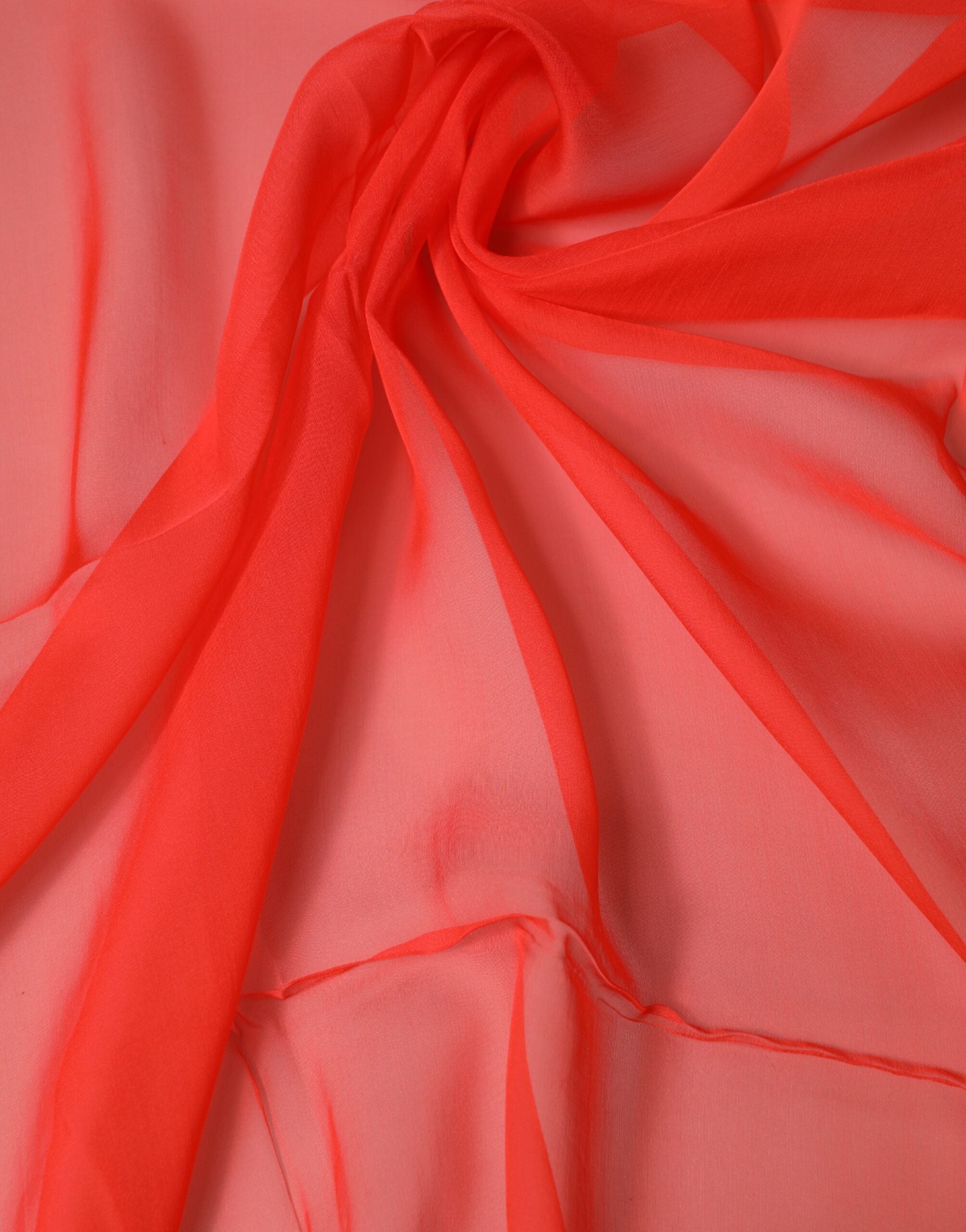 Red Stole Silk Neck Wrap Shawl Scarf - ventzia