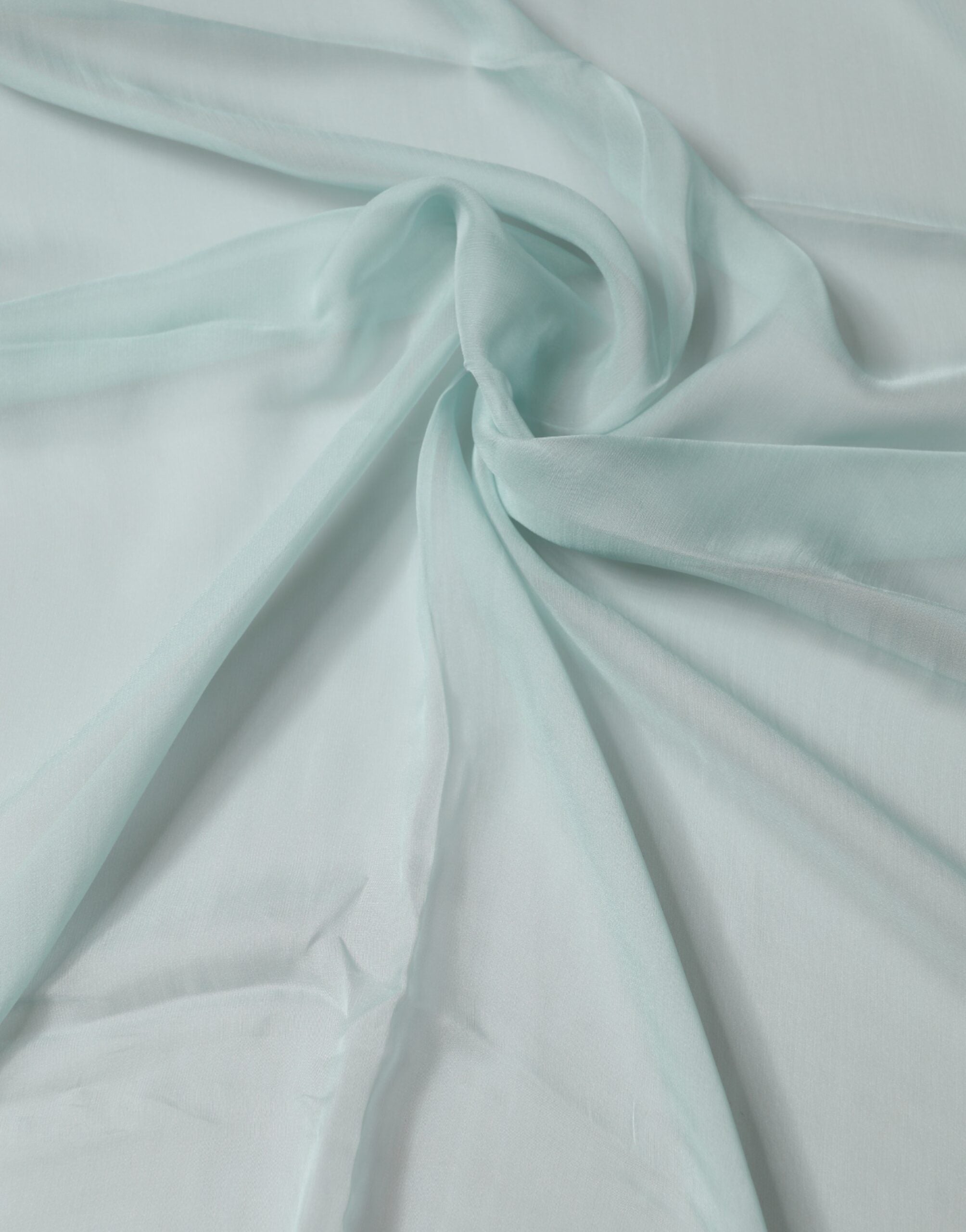 Light Teal Silk Stole Neck Wrap Shawl Scarf - ventzia