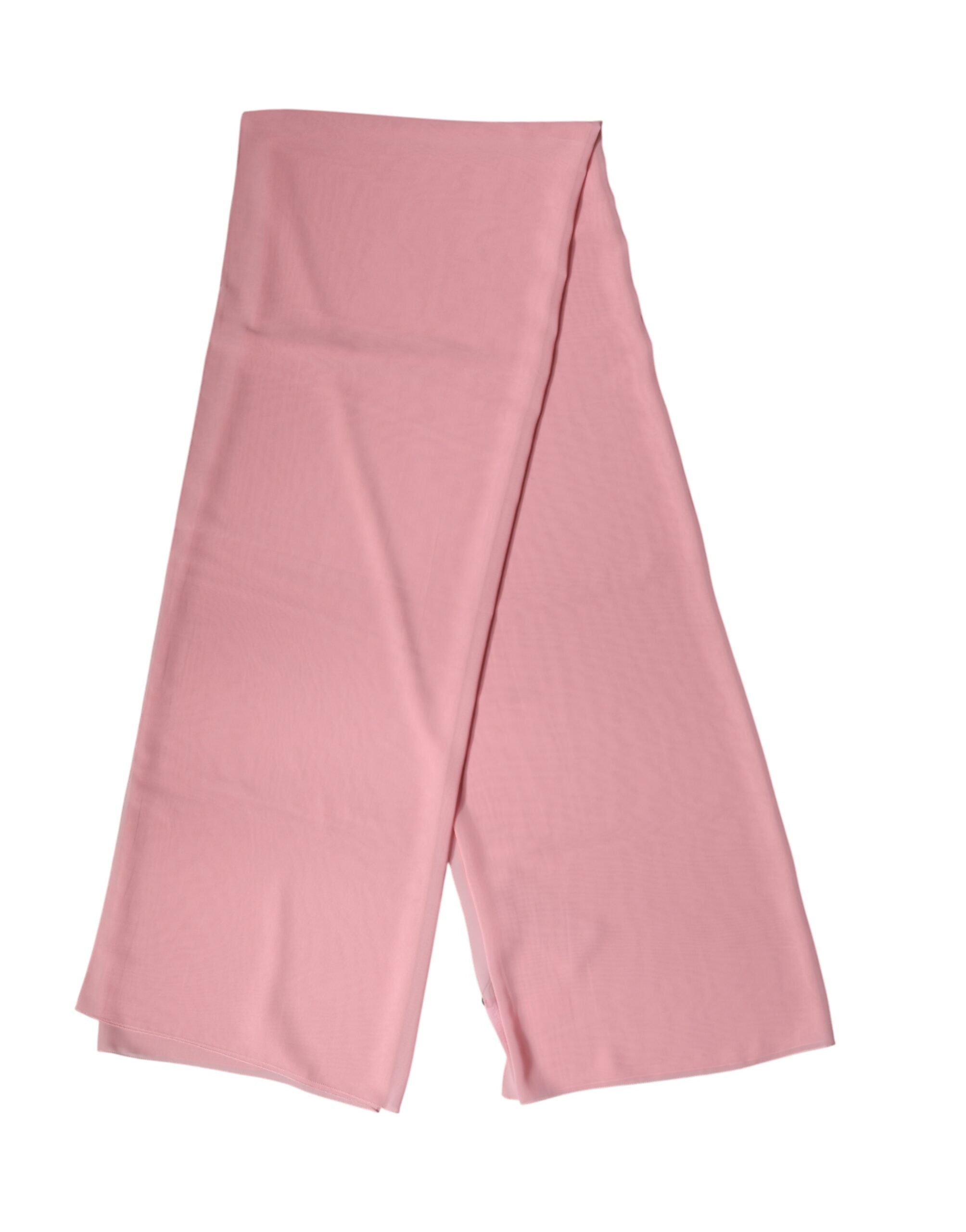 Pink Silk Stole Neck Wrap Shawl Men Scarf - ventzia