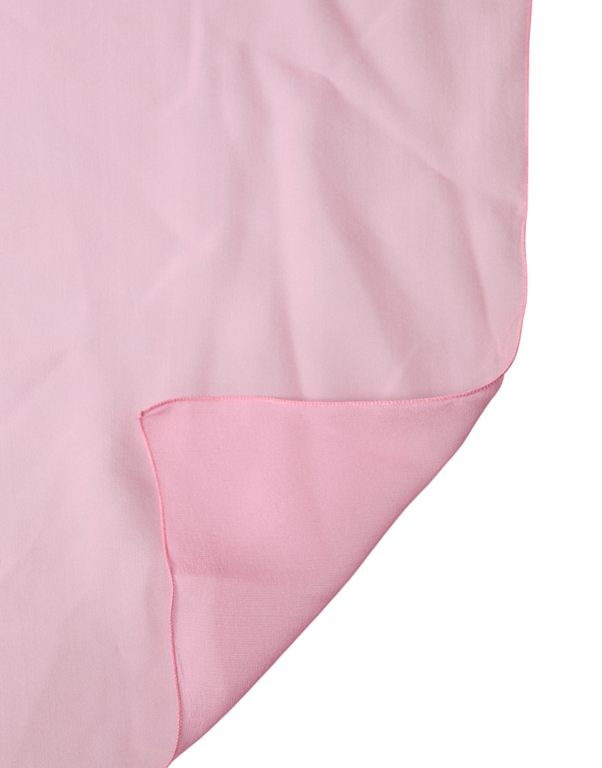 Pink Silk Sash Neck Wrap Shawl Men Scarf - ventzia