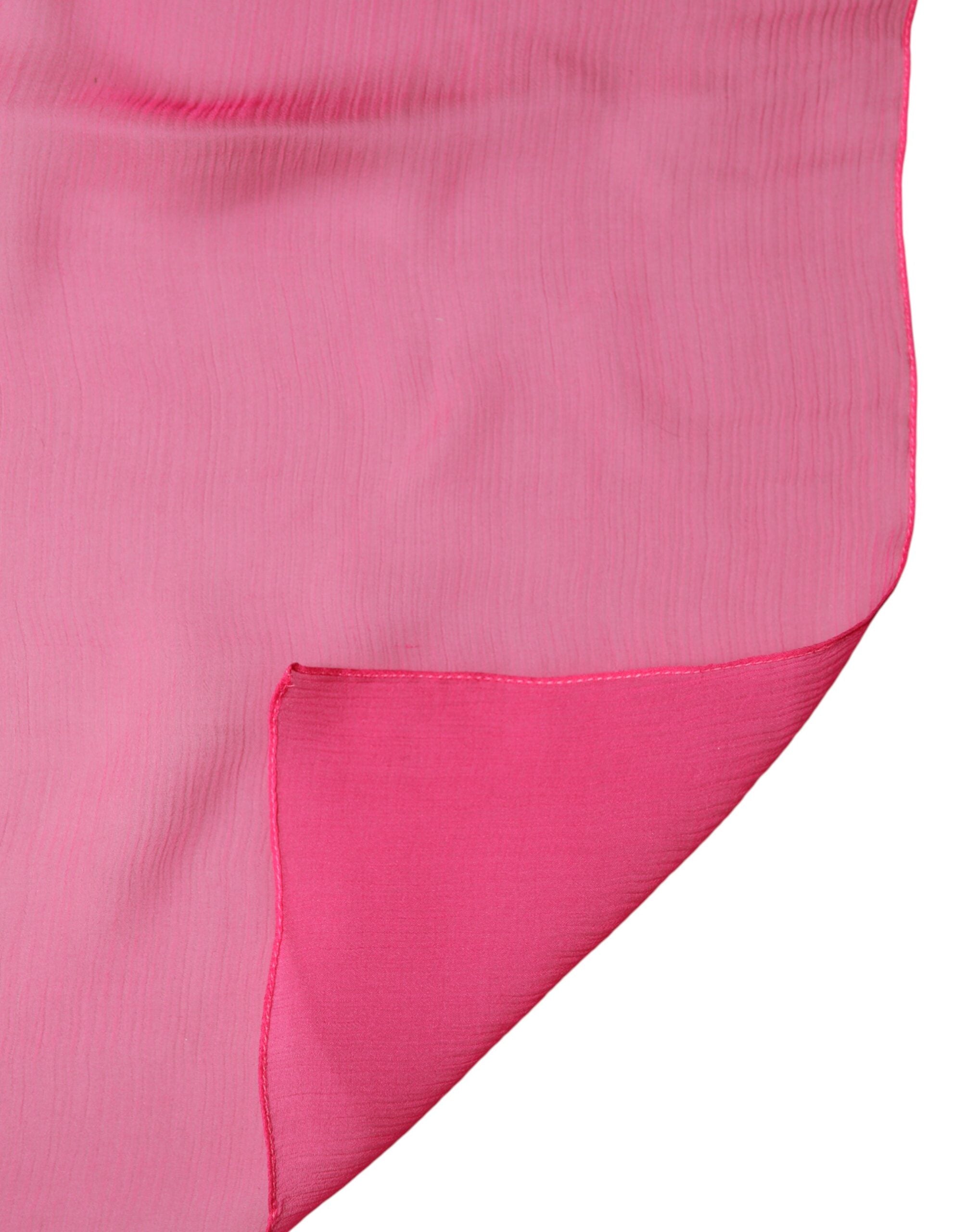 Pink Silk Stole Neck Wrap Shawl Men 174cm x 128.5cm Scarf - ventzia