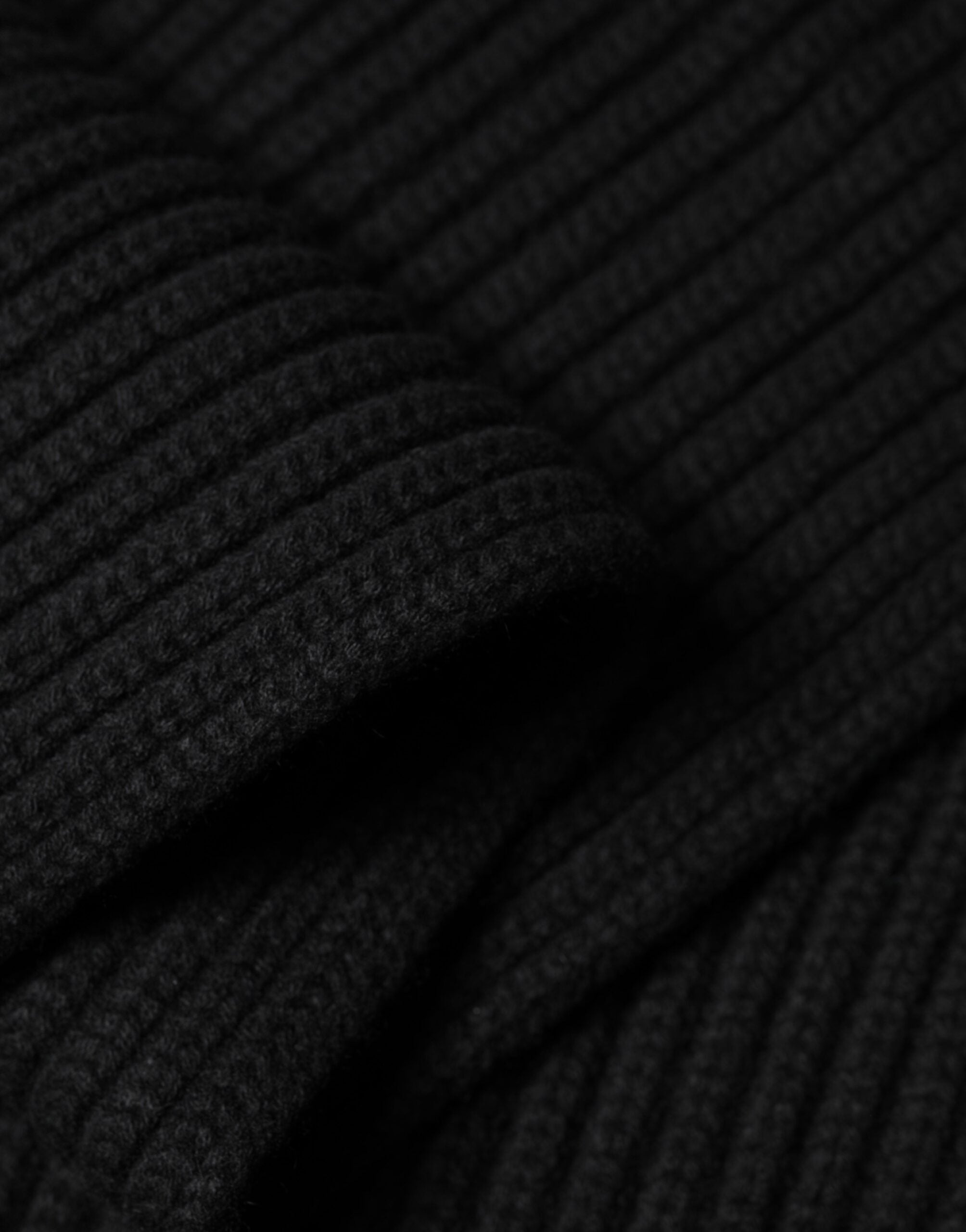 Black Cashmere Knit Neck Wrap Shawl 202cm x 26cm Scarf - ventzia