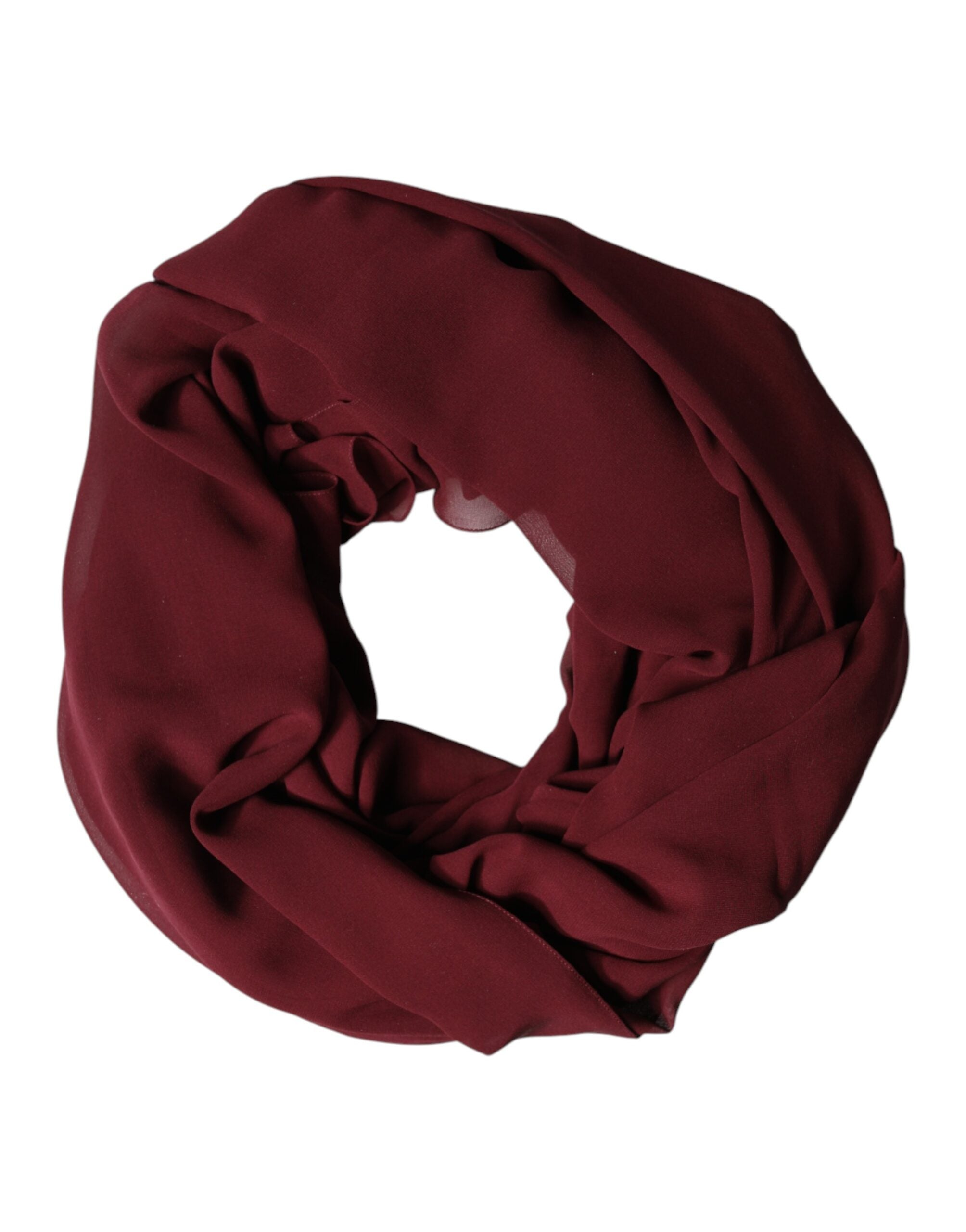 Maroon Silk Stole Neck Wrap Shawl Men 200cm x 130cm Scarf - ventzia