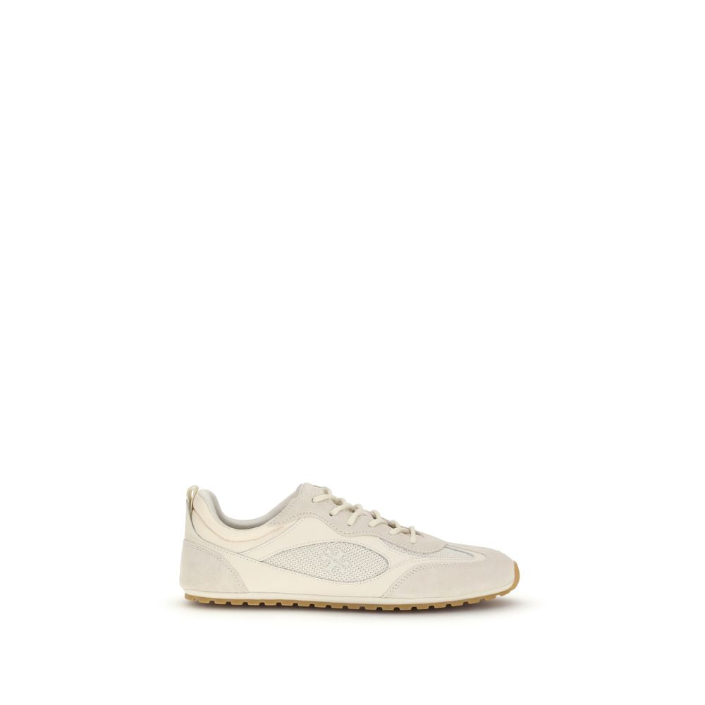 Beige Calf Leather Bos Taurus Low Top Sneakers - ventzia