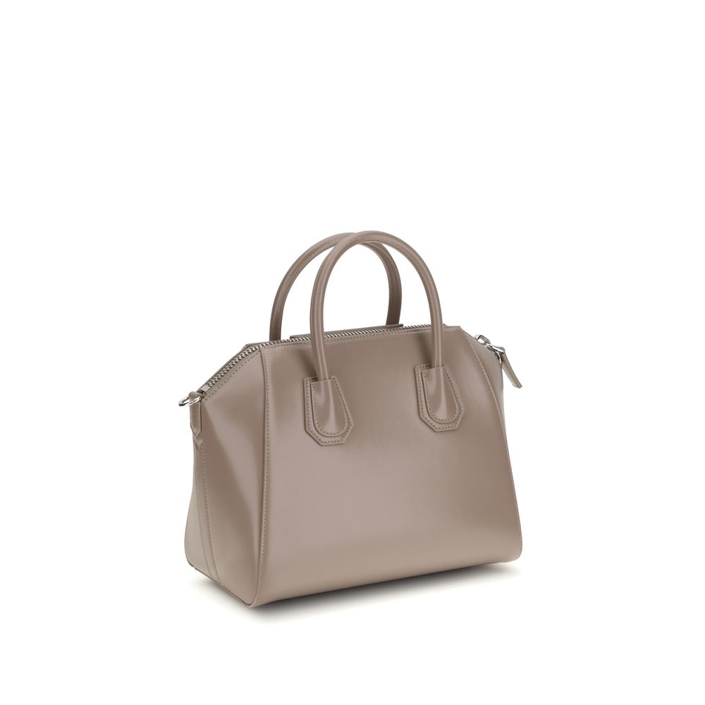 Gray Calf Leather Bos Taurus Shoulder Bag - ventzia