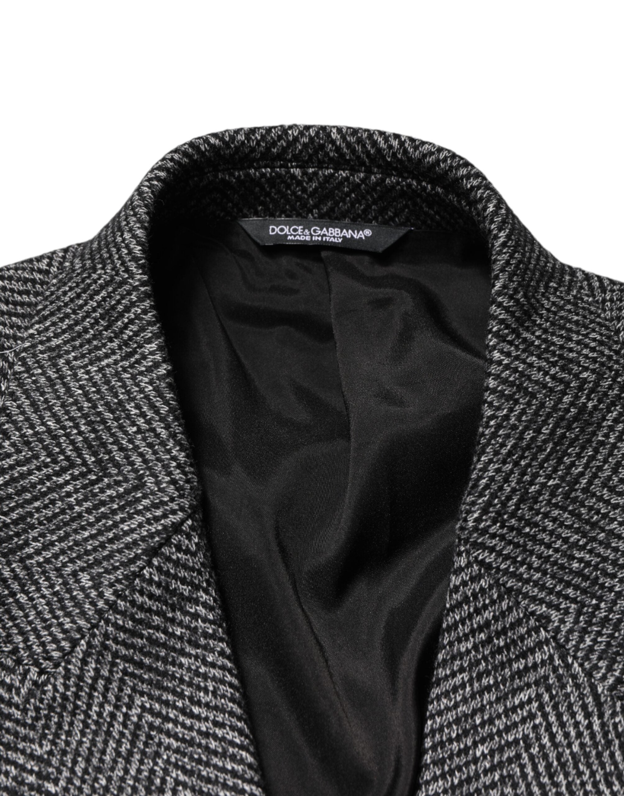 Gray Wool Blend Long Trench Coat Men Jacket - ventzia