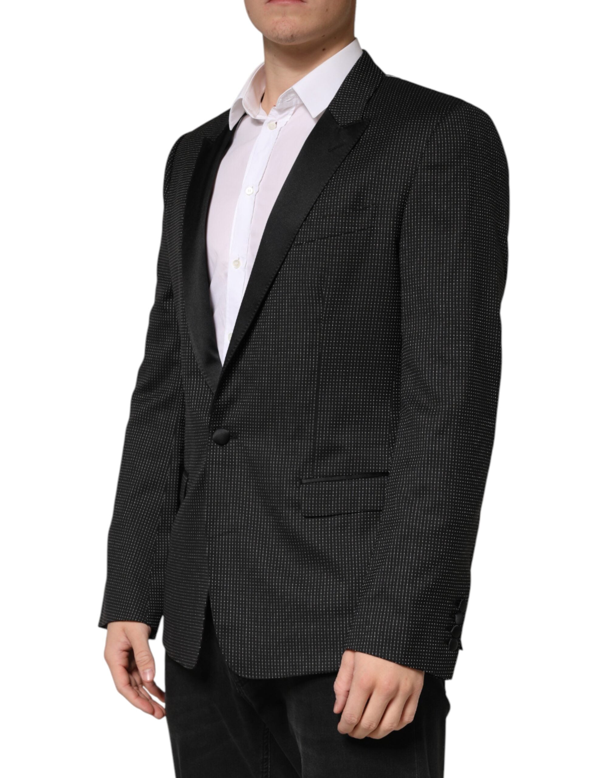 Black Fantasy Single Breasted Jacket Blazer - ventzia