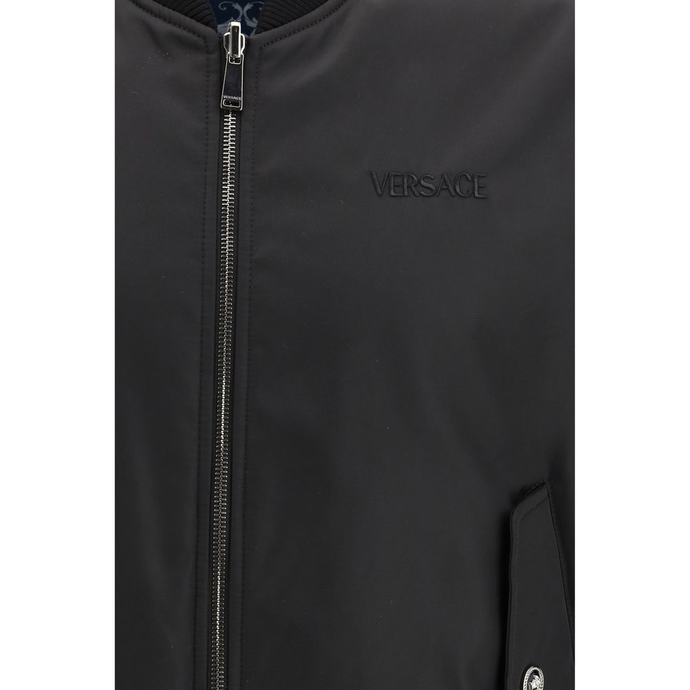 Black Polyamide Bomber - ventzia
