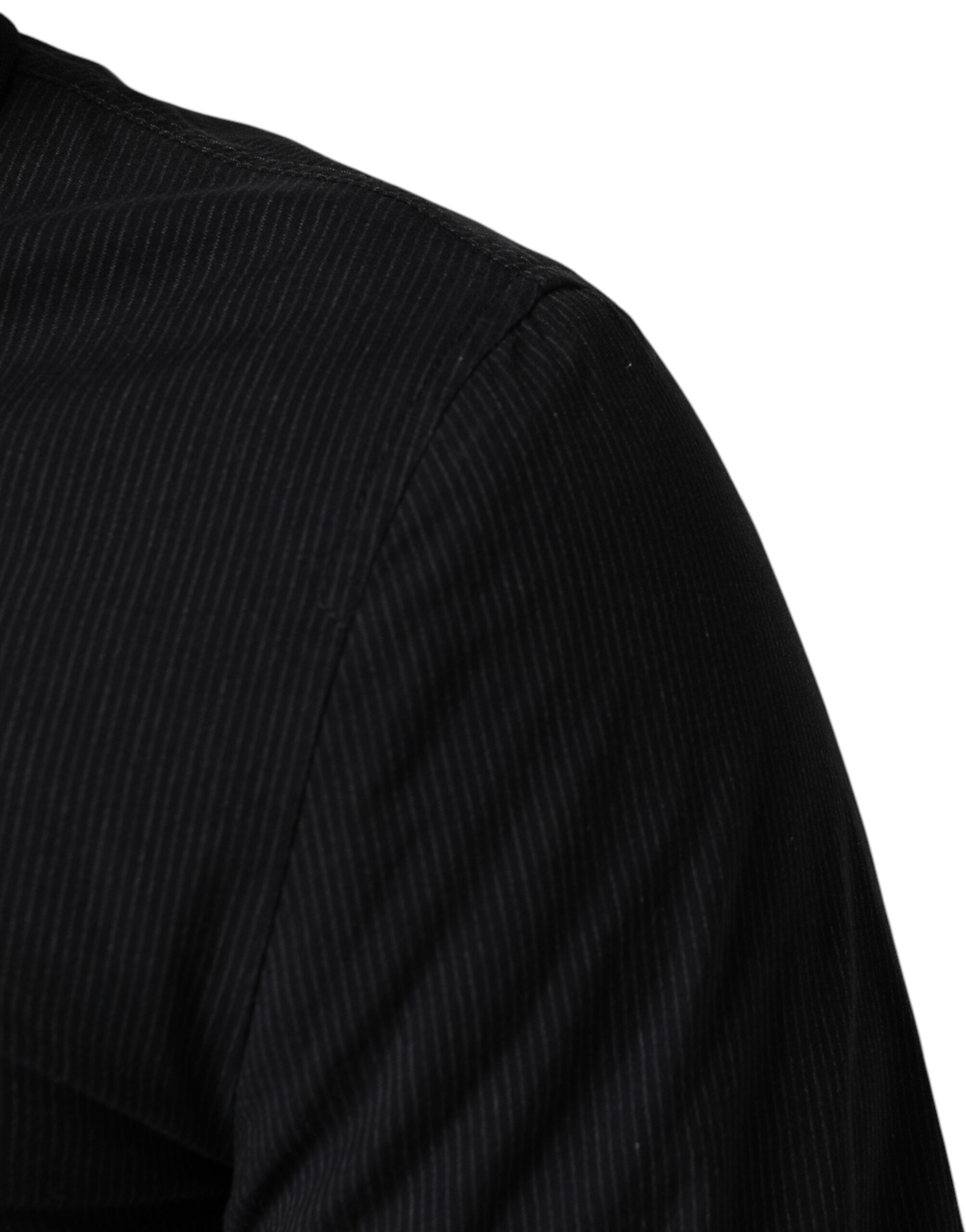 Dark Blue Cotton Full Zip Bomber Men Jacket - ventzia