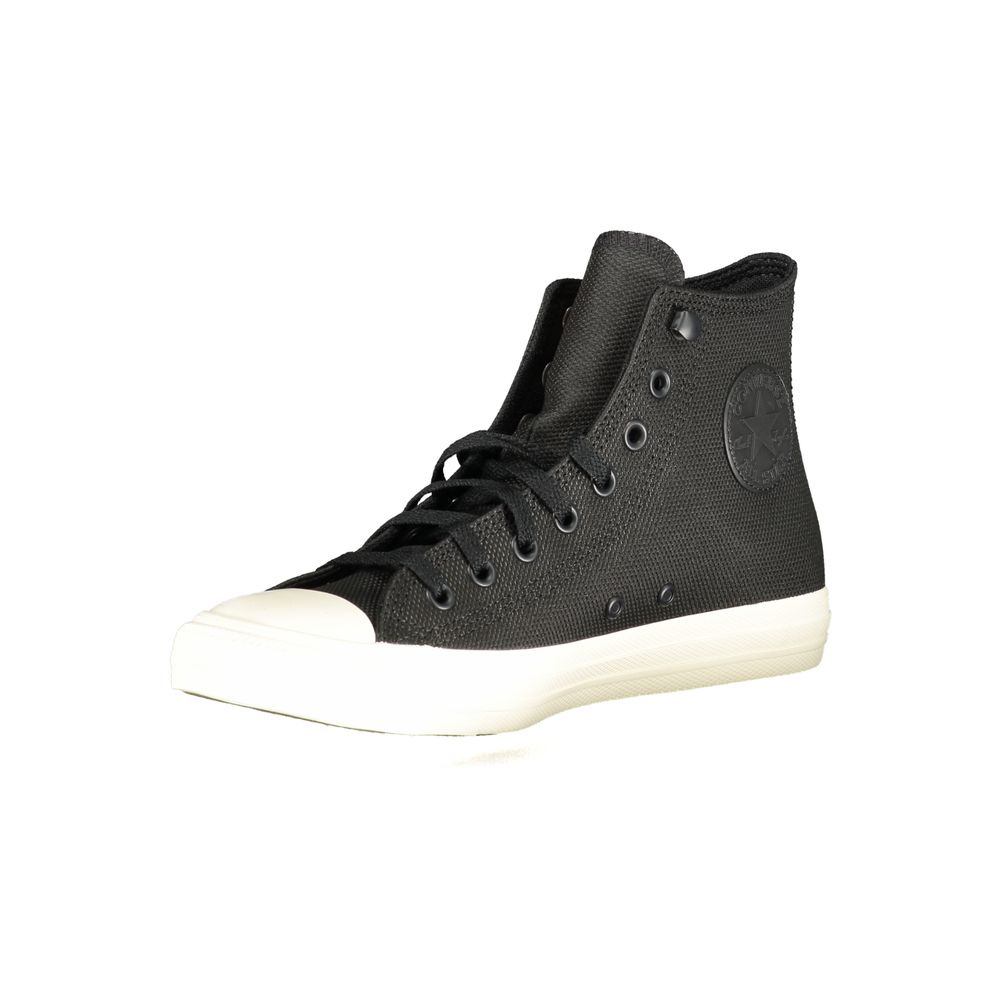 Black Leather Unisex Sneaker - ventzia
