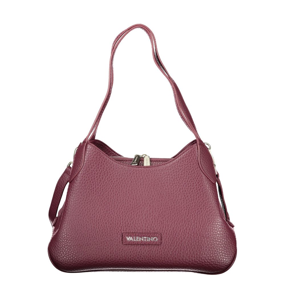 Rosso Polyurethane Women Handbag - ventzia