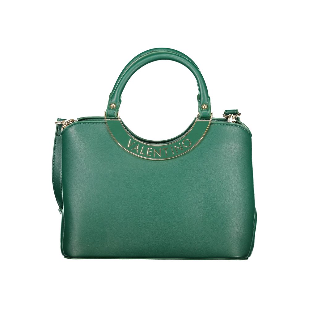 Verde Polyurethane Women Handbag - ventzia